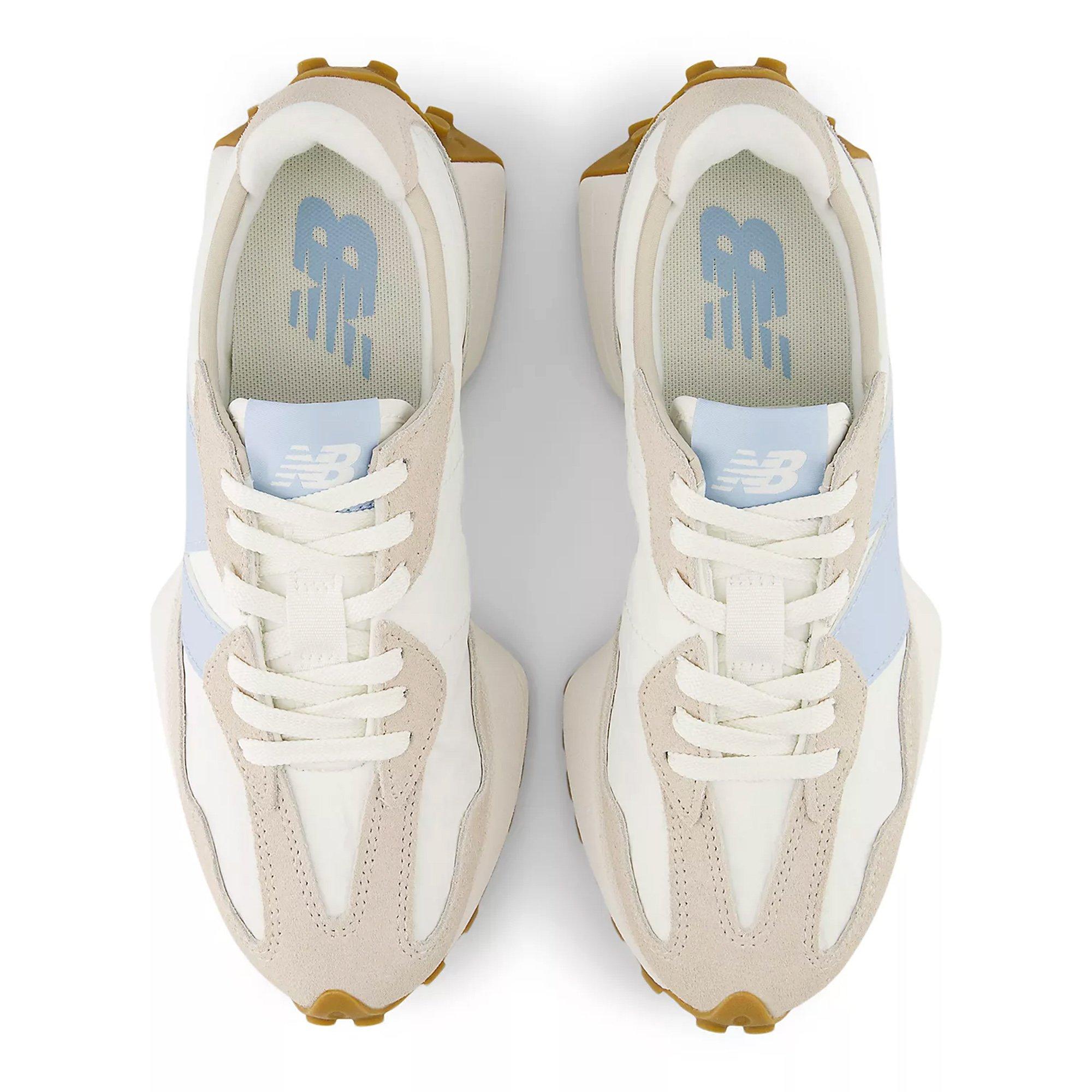 Timberwolf/Blue - New Balance - 327 Womens Shoes - 4