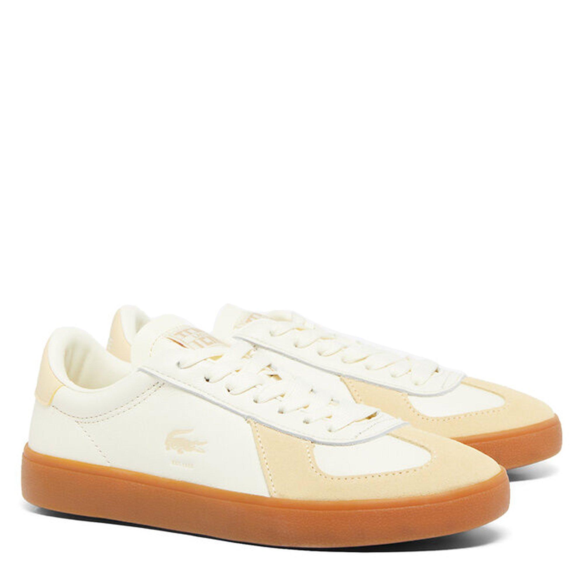 LT YLW/GUM - Lacoste - Baseshot Pro Leather Sneakers - 2