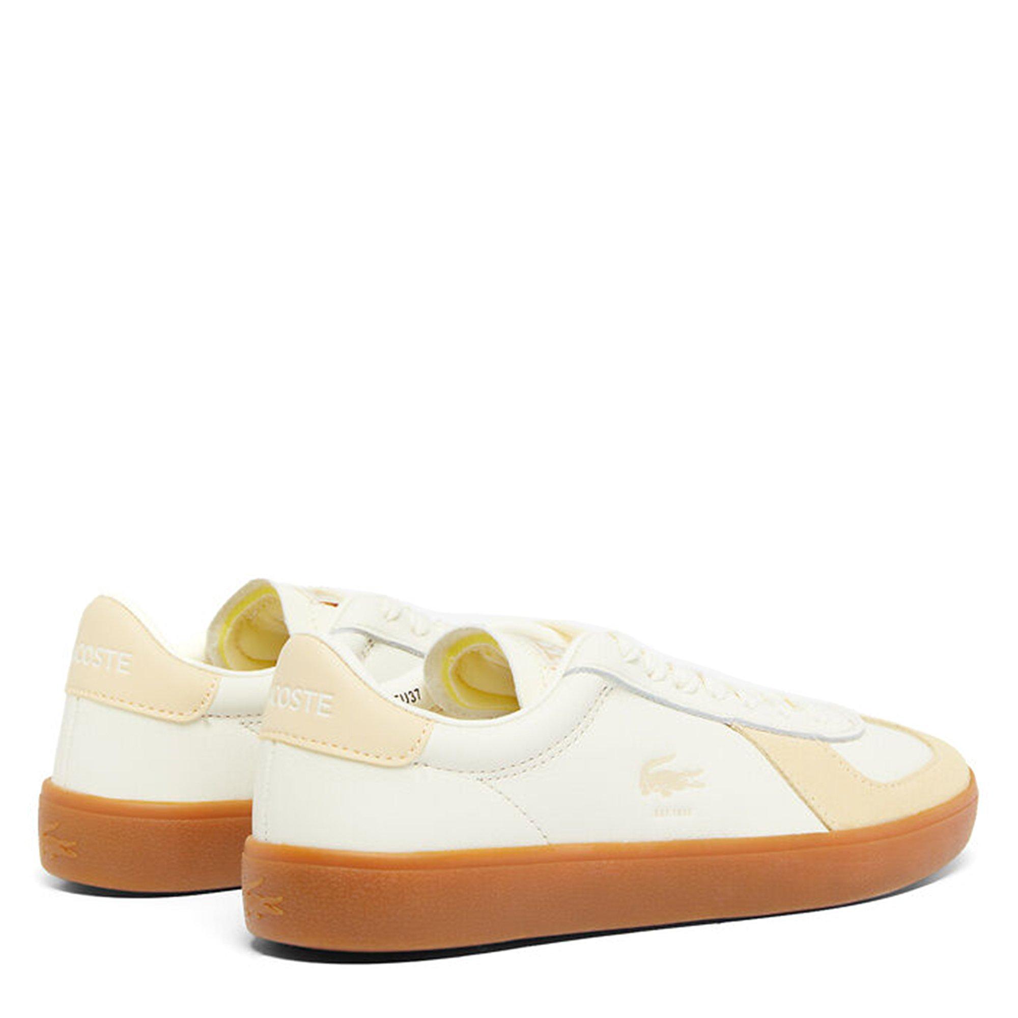 LT YLW/GUM - Lacoste - Baseshot Pro Leather Sneakers - 3
