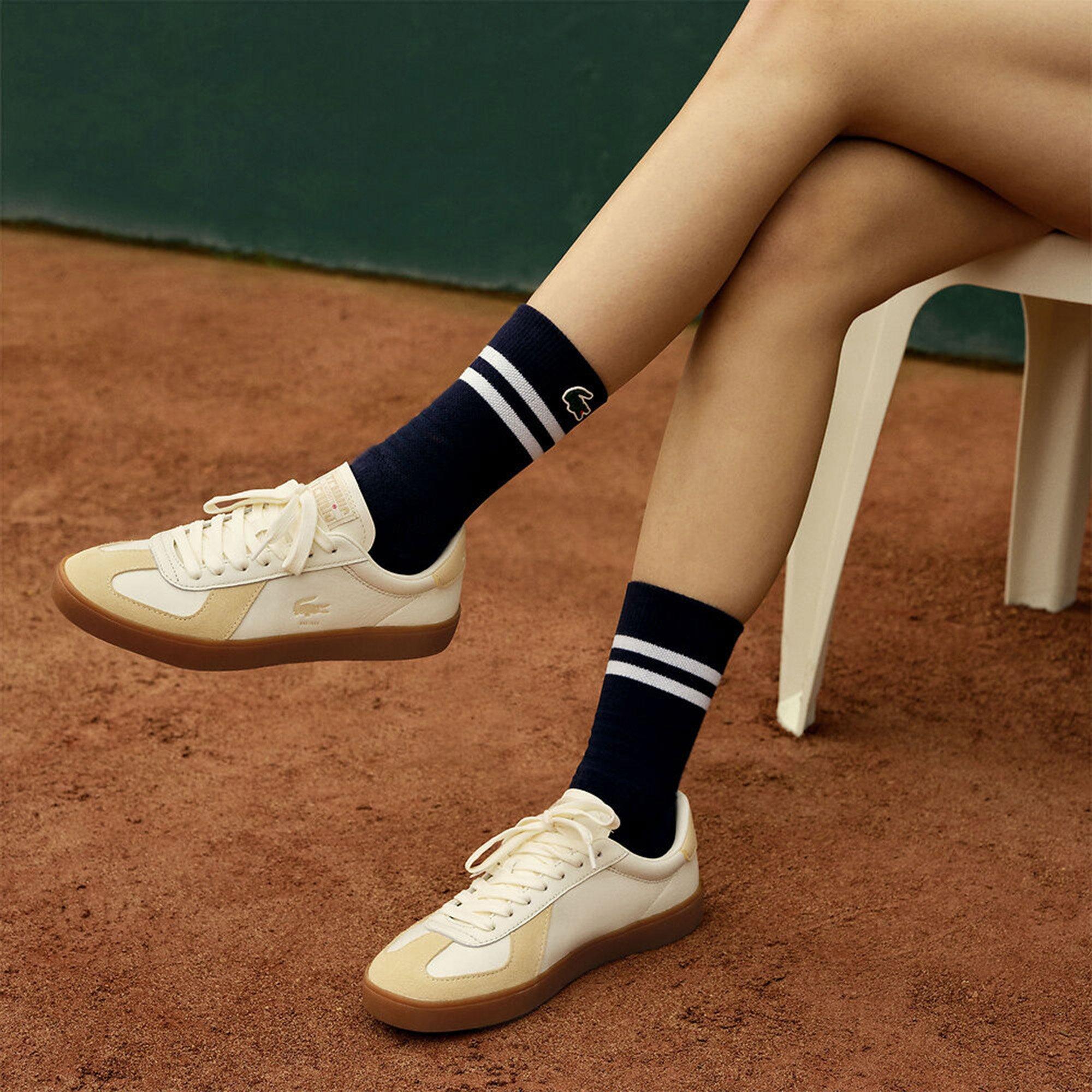 LT YLW/GUM - Lacoste - Baseshot Pro Leather Sneakers - 7