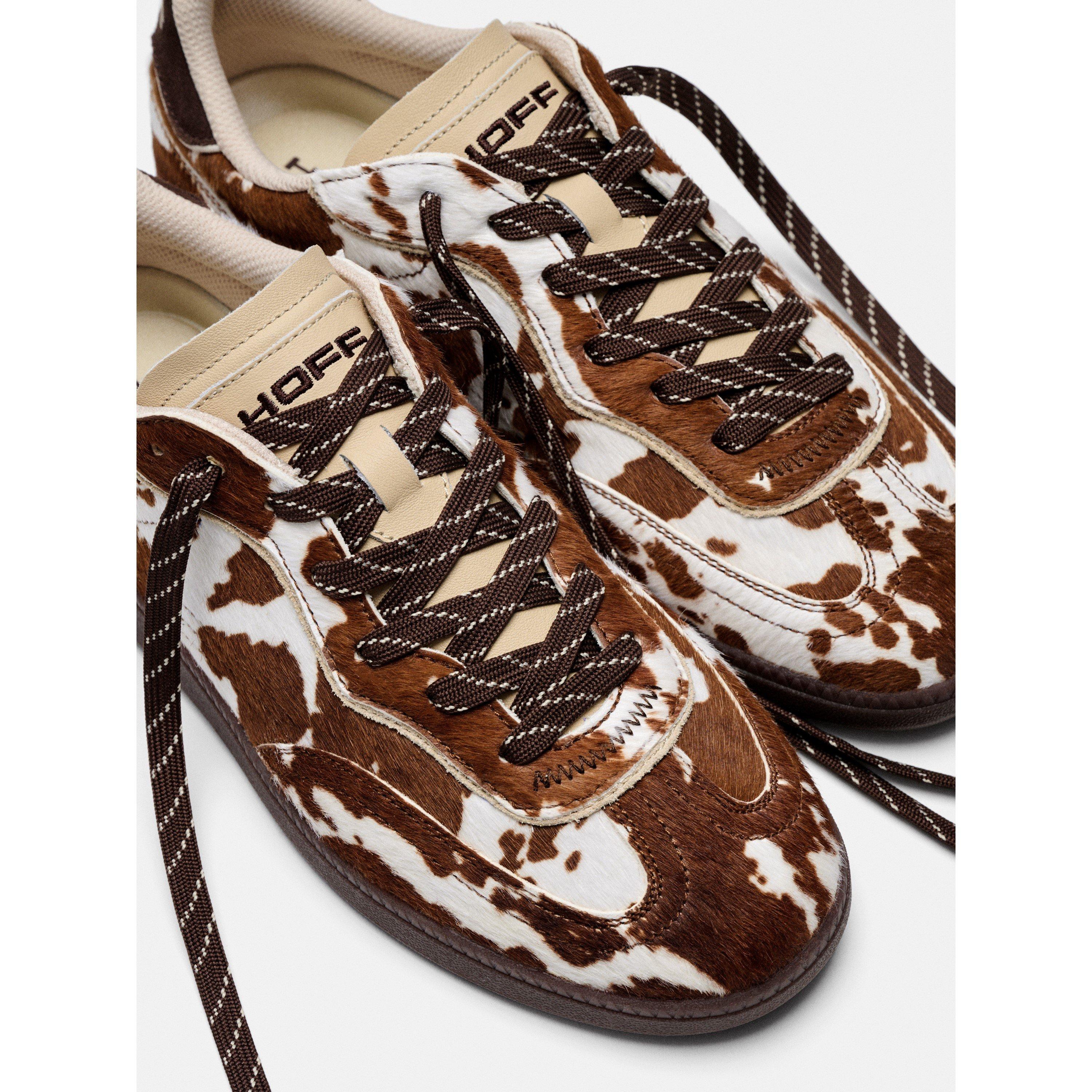 Cow print - Hoff - Womens Park Animal Low-Top Trainers - 4