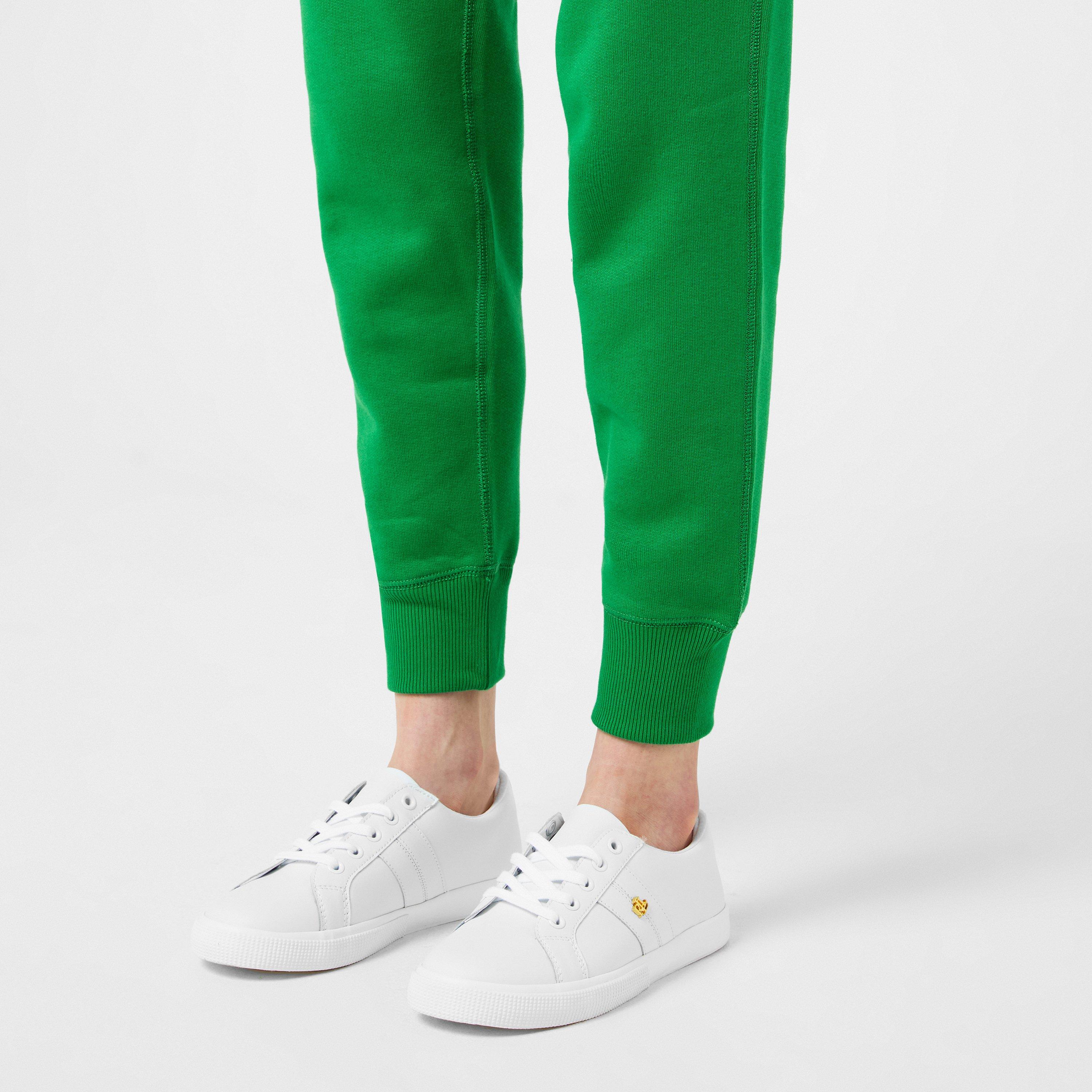 RL White - Lauren by Ralph Lauren - Women's Janson Leather Court Trainers - 2