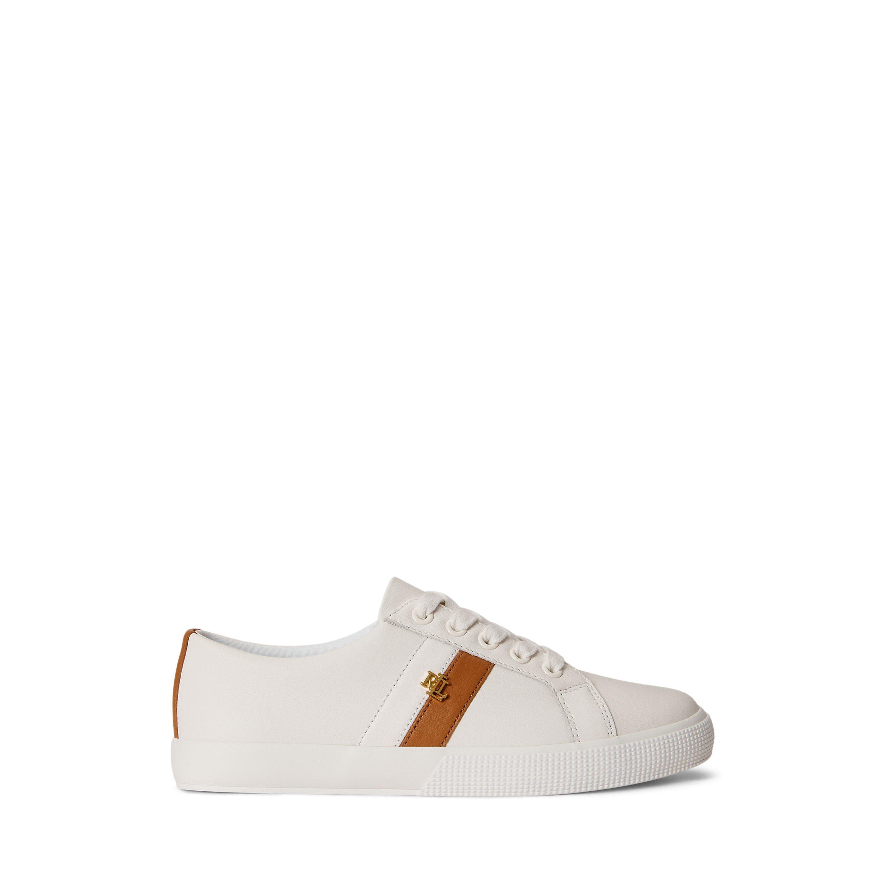 Lauren by Ralph Lauren Women's Janson Leather Court Trainers