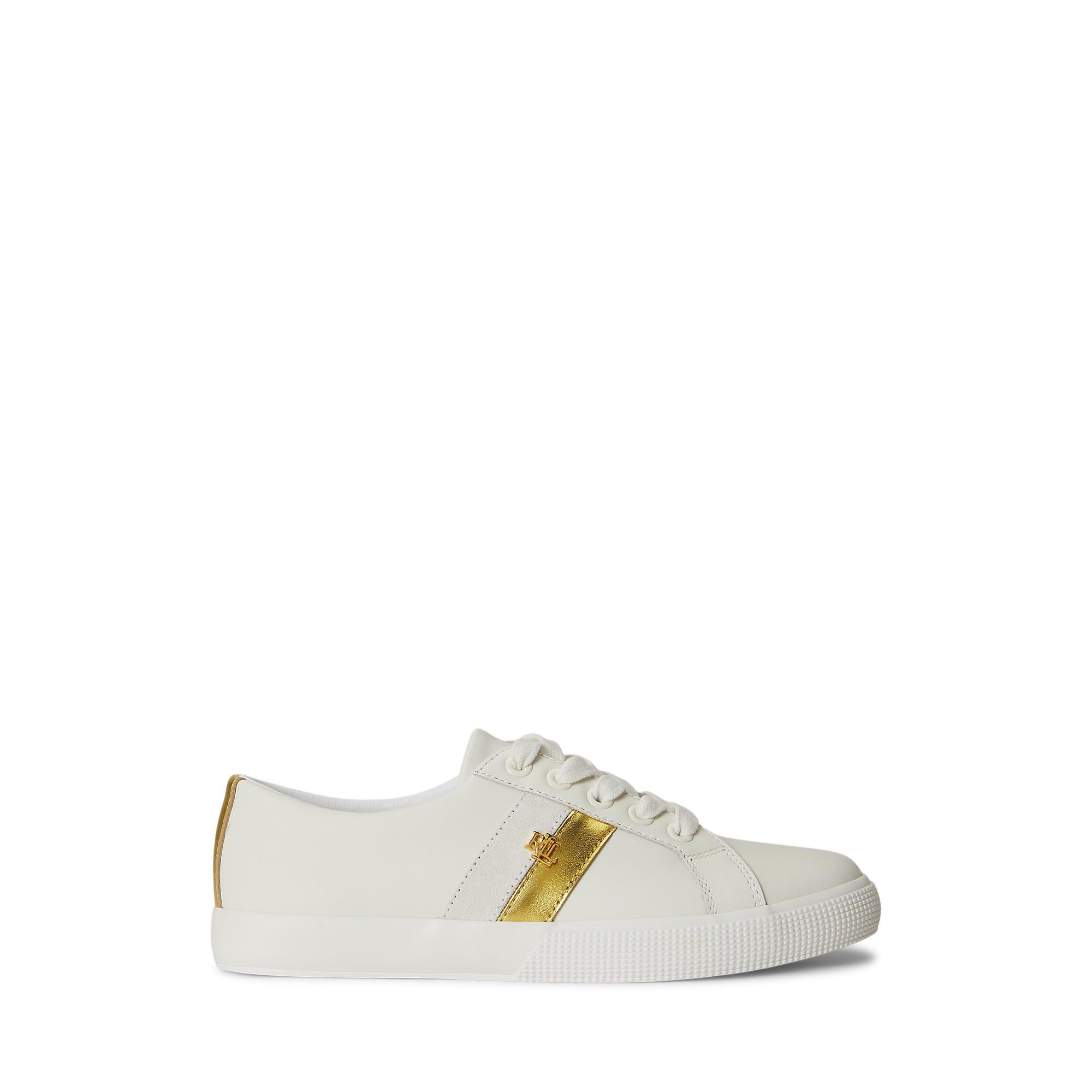 Lauren by Ralph Lauren Women's Janson Leather Court Trainers