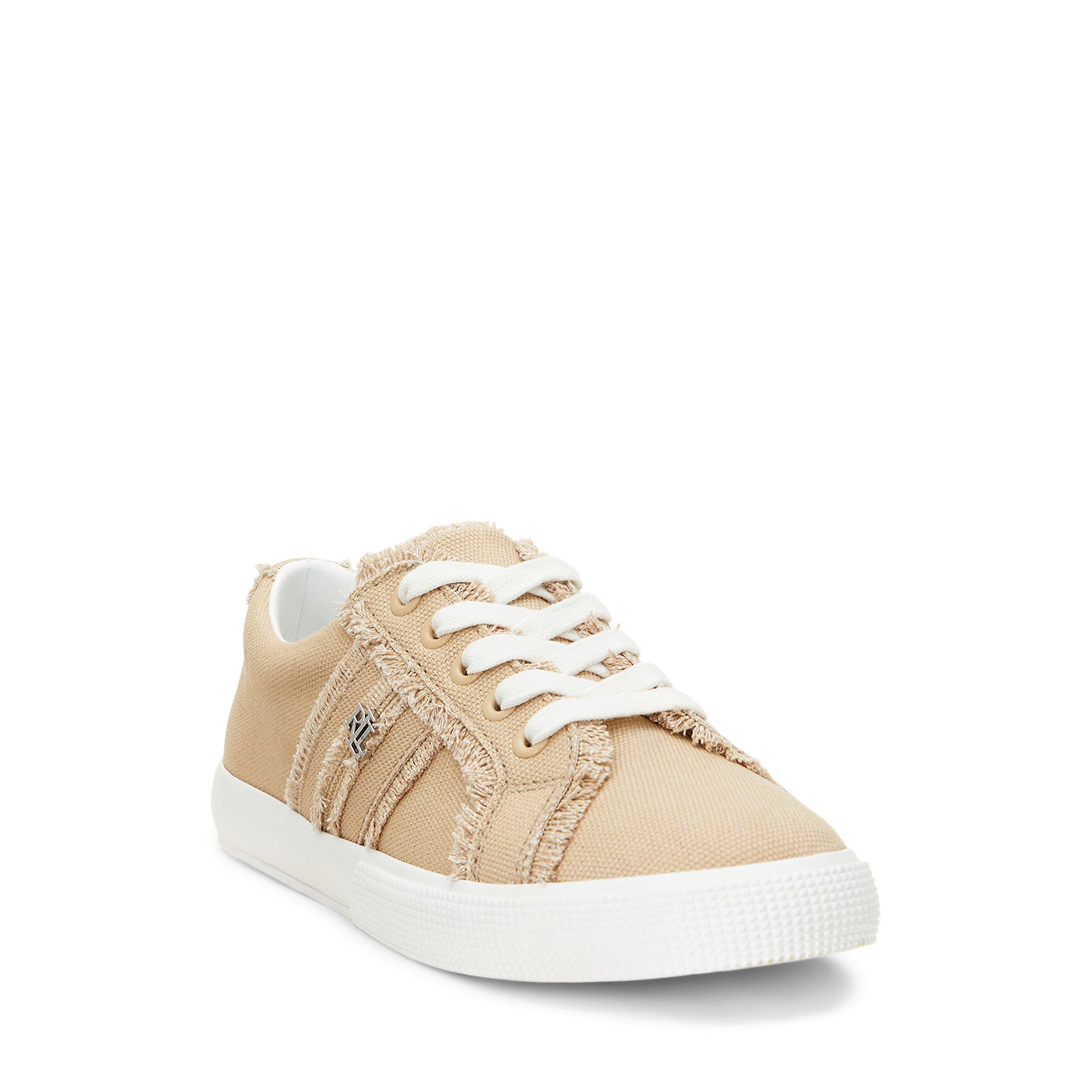 Sand Dune - Lauren by Ralph Lauren - Women's Janson Leather Court Trainers - 2