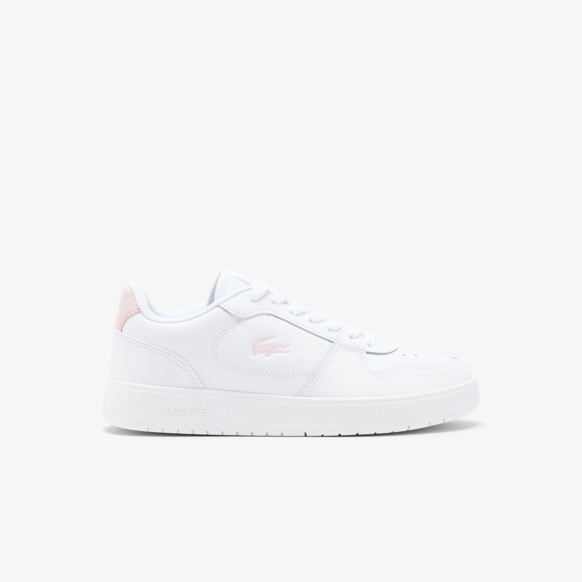 Lacoste Women's Court Ace Trainers - White/Pink - 7 (40.5)