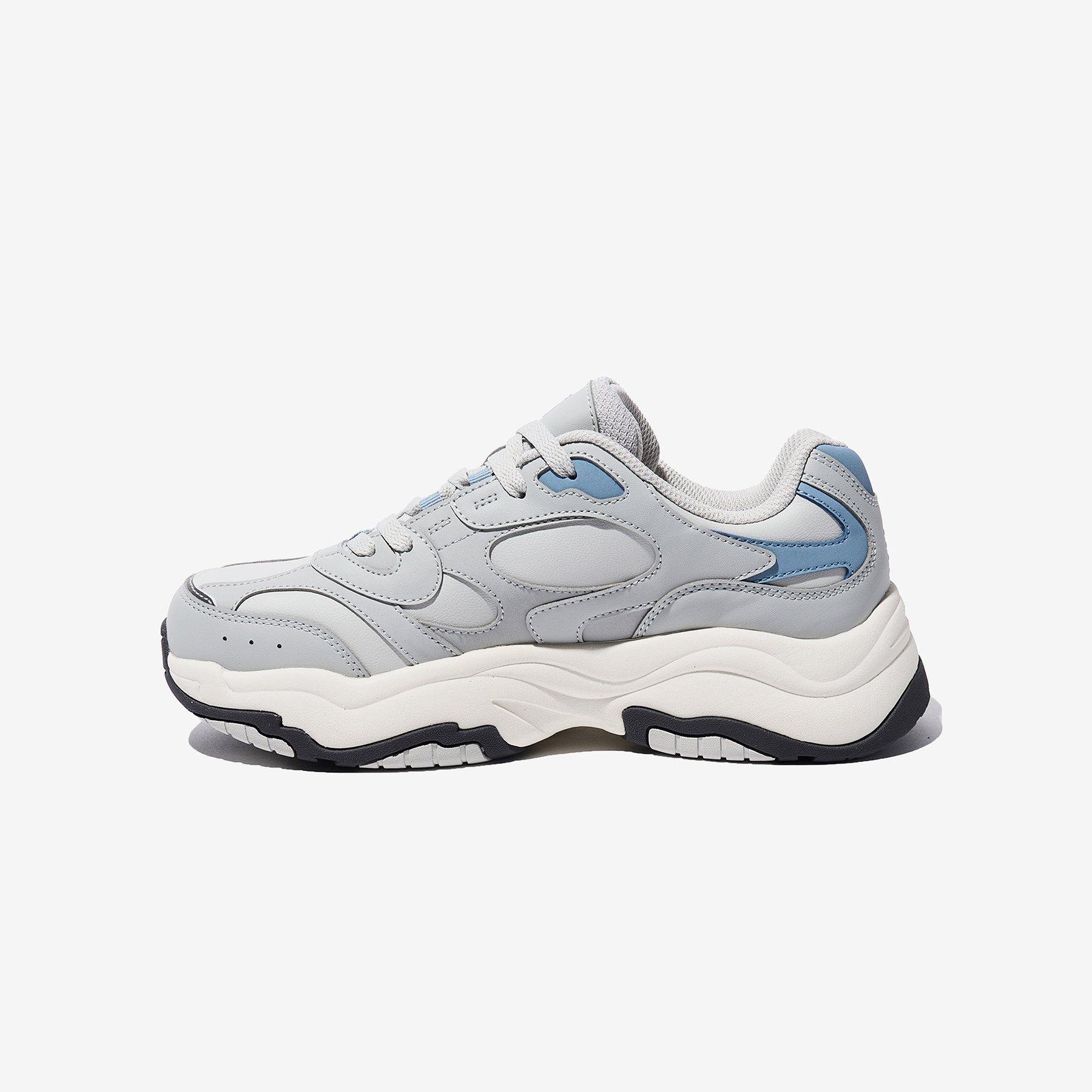 GRY/BLU/WHT - Fila - Women's Wavy Rumble Runners - 2