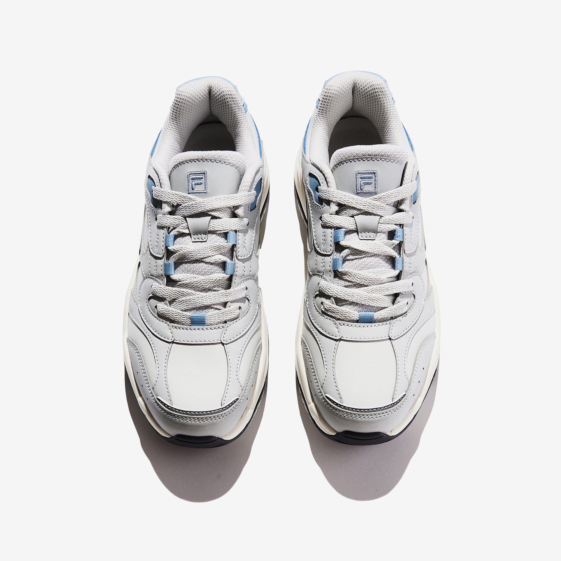 GRY/BLU/WHT - Fila - Women's Wavy Rumble Runners - 4
