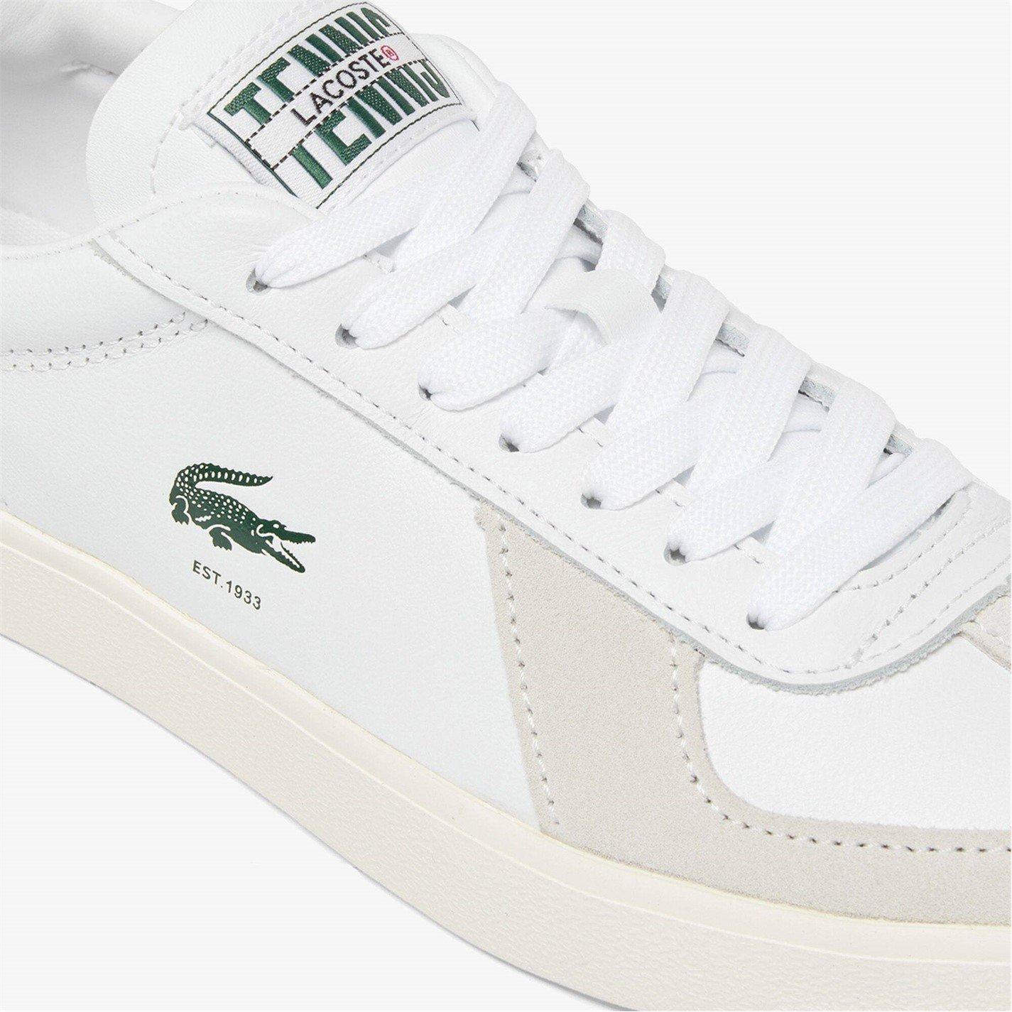White - Lacoste - Baseshot Pro Low Trainers - 8