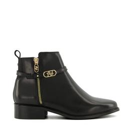 Dune Pup Flat Ankle Boots