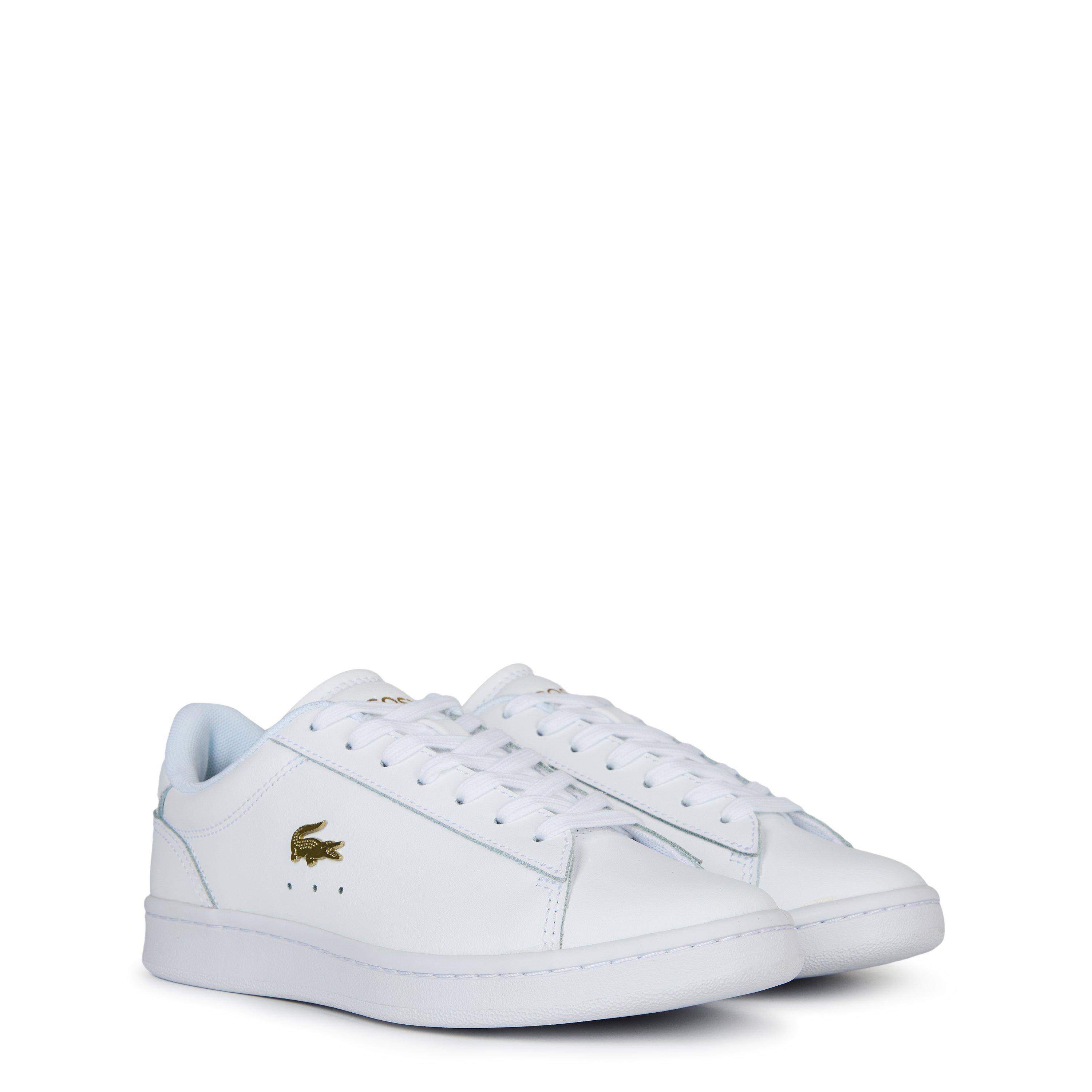 Blanc/Or - Lacoste - Women's Low-Top Trainers - 3