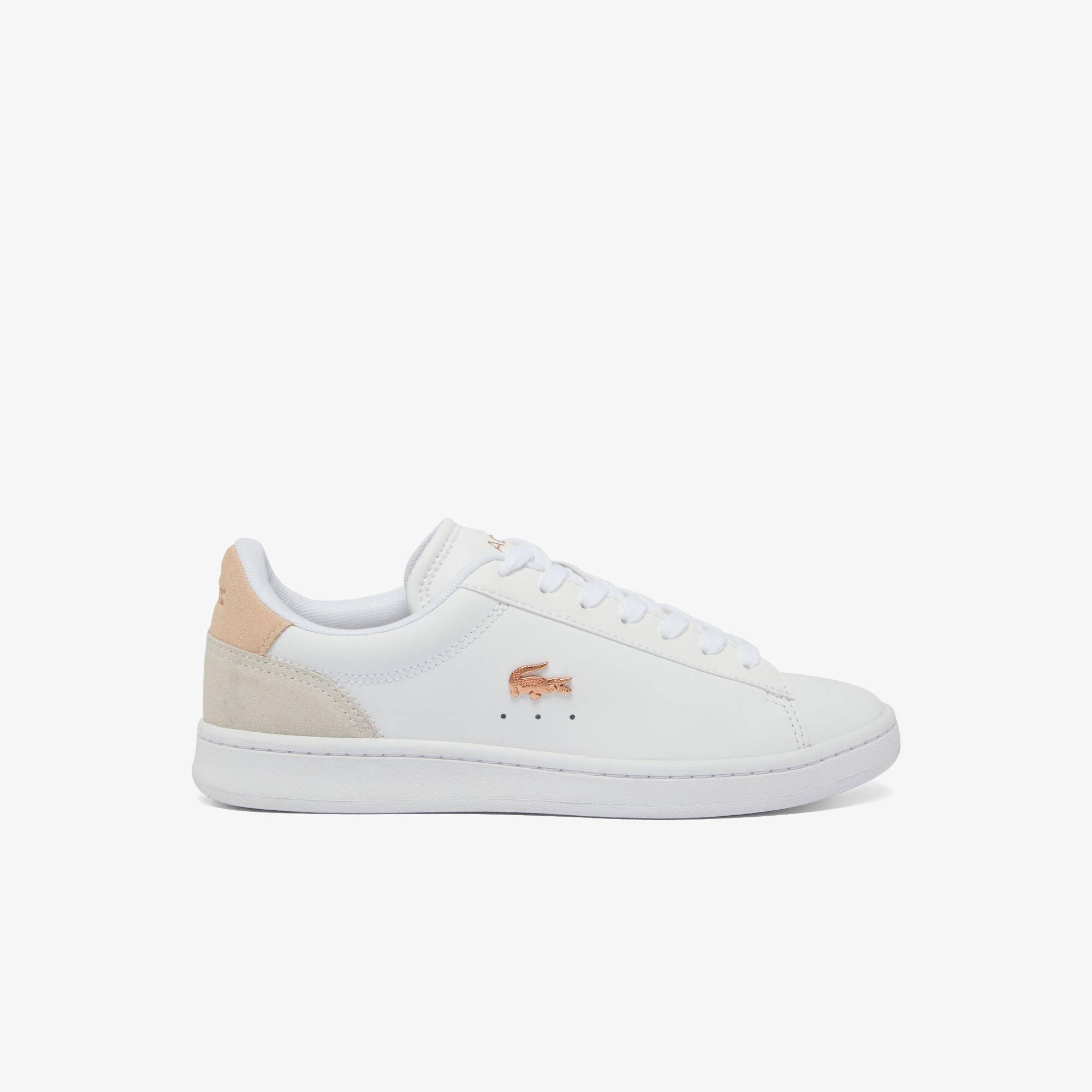 Lacoste Women's Low-Top Trainers - Wht/Lt Pnk - 7 (40.5)