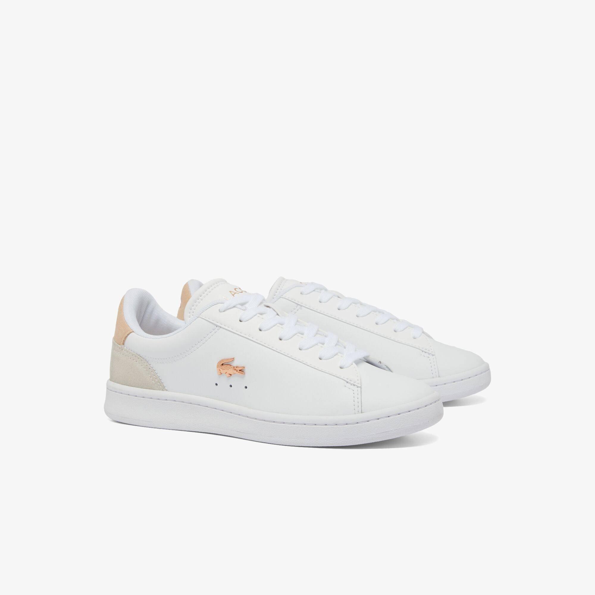 Wht/Lt Pnk - Lacoste - Women's Low-Top Trainers - 2