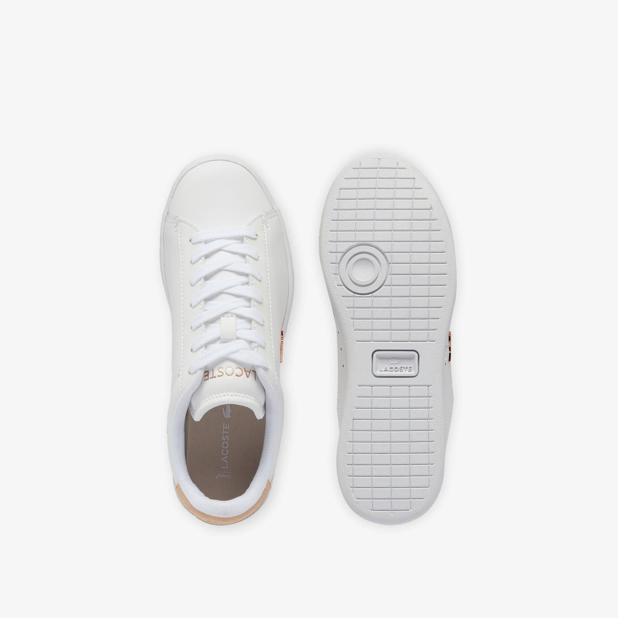 Wht/Lt Pnk - Lacoste - Women's Low-Top Trainers - 4