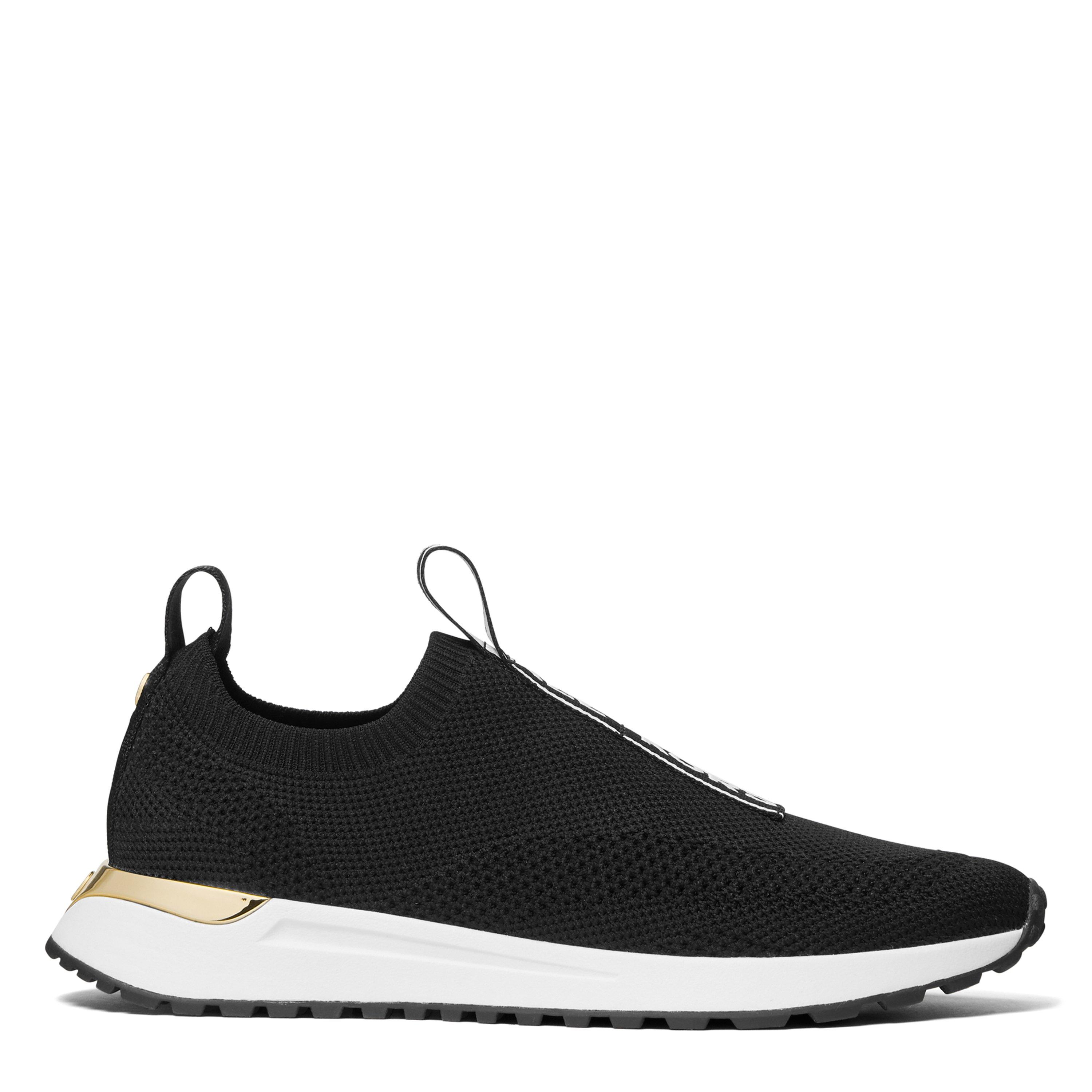 Black - MICHAEL Michael Kors - Bodie Logo Tape Slip-On Trainers - 1