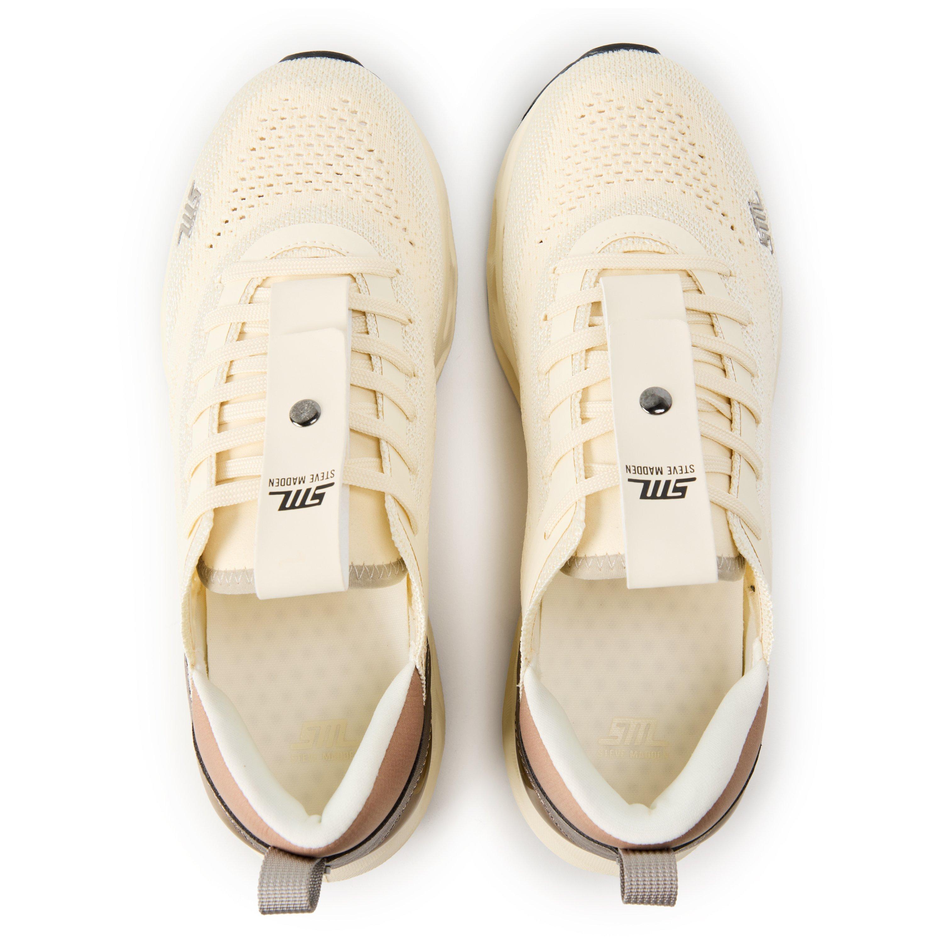 Coconut Mlk/Gld - Steve Madden - Women's Surge Low-Top Trainers - 4