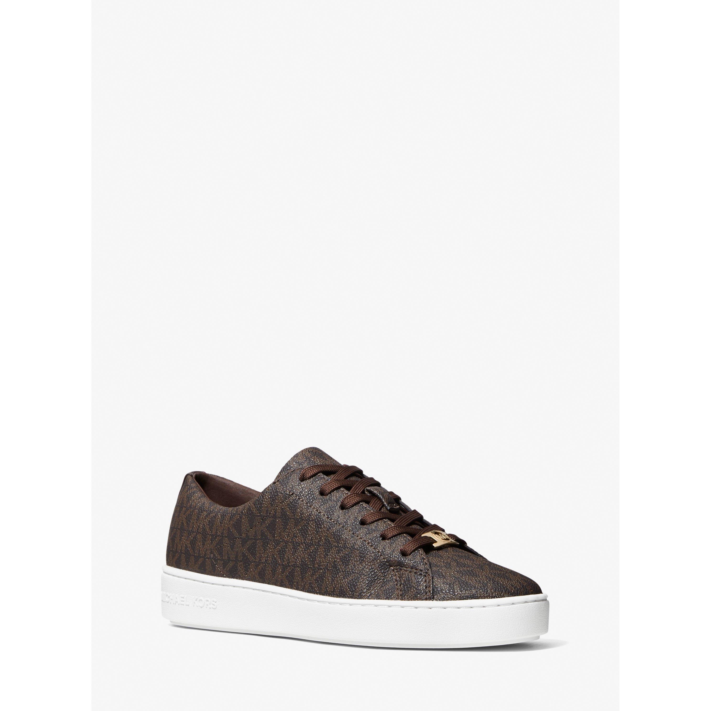 Brown 200 - MICHAEL Michael Kors - Women's Signature Keaton Low-Top Trainers - 3