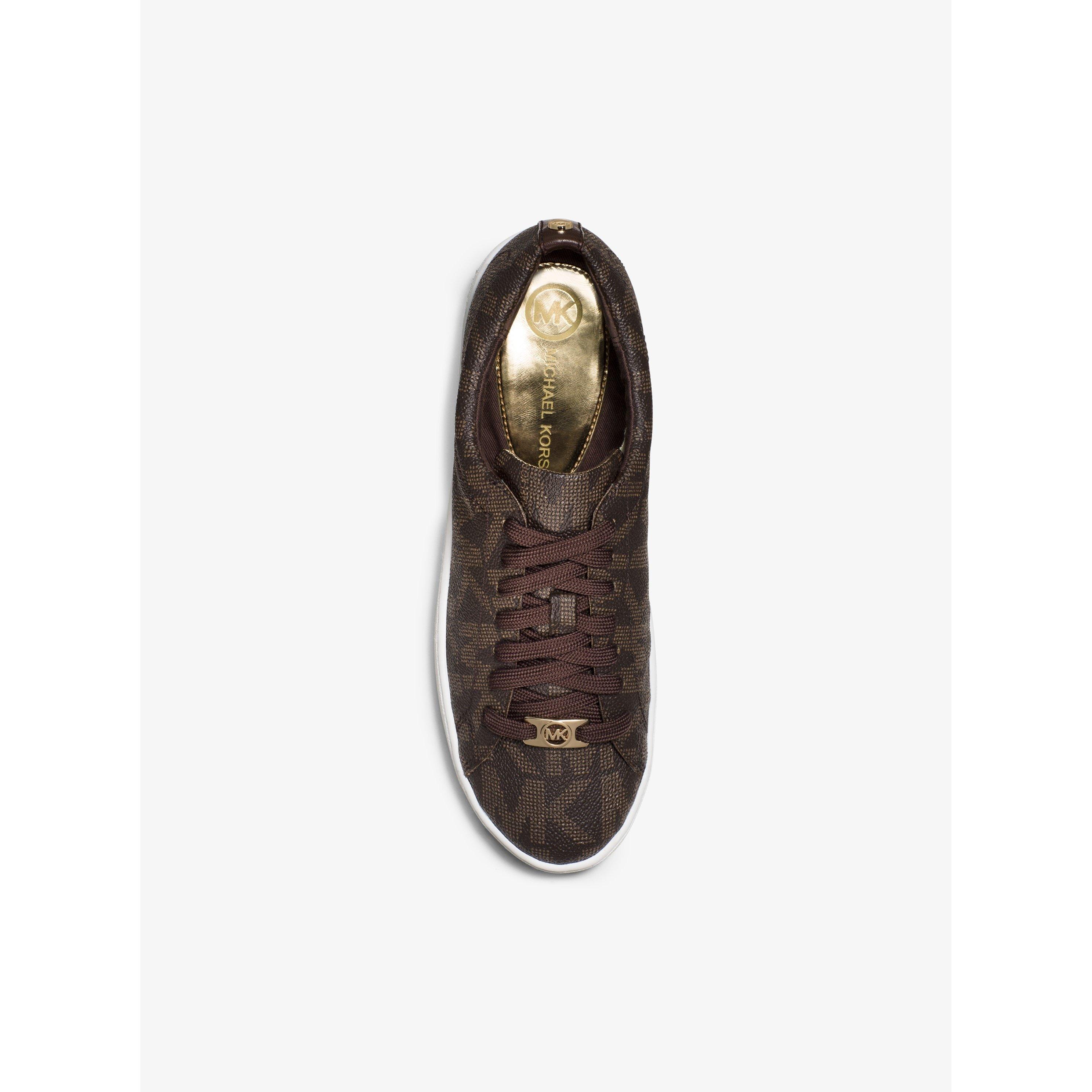 Brown 200 - MICHAEL Michael Kors - Women's Signature Keaton Low-Top Trainers - 5