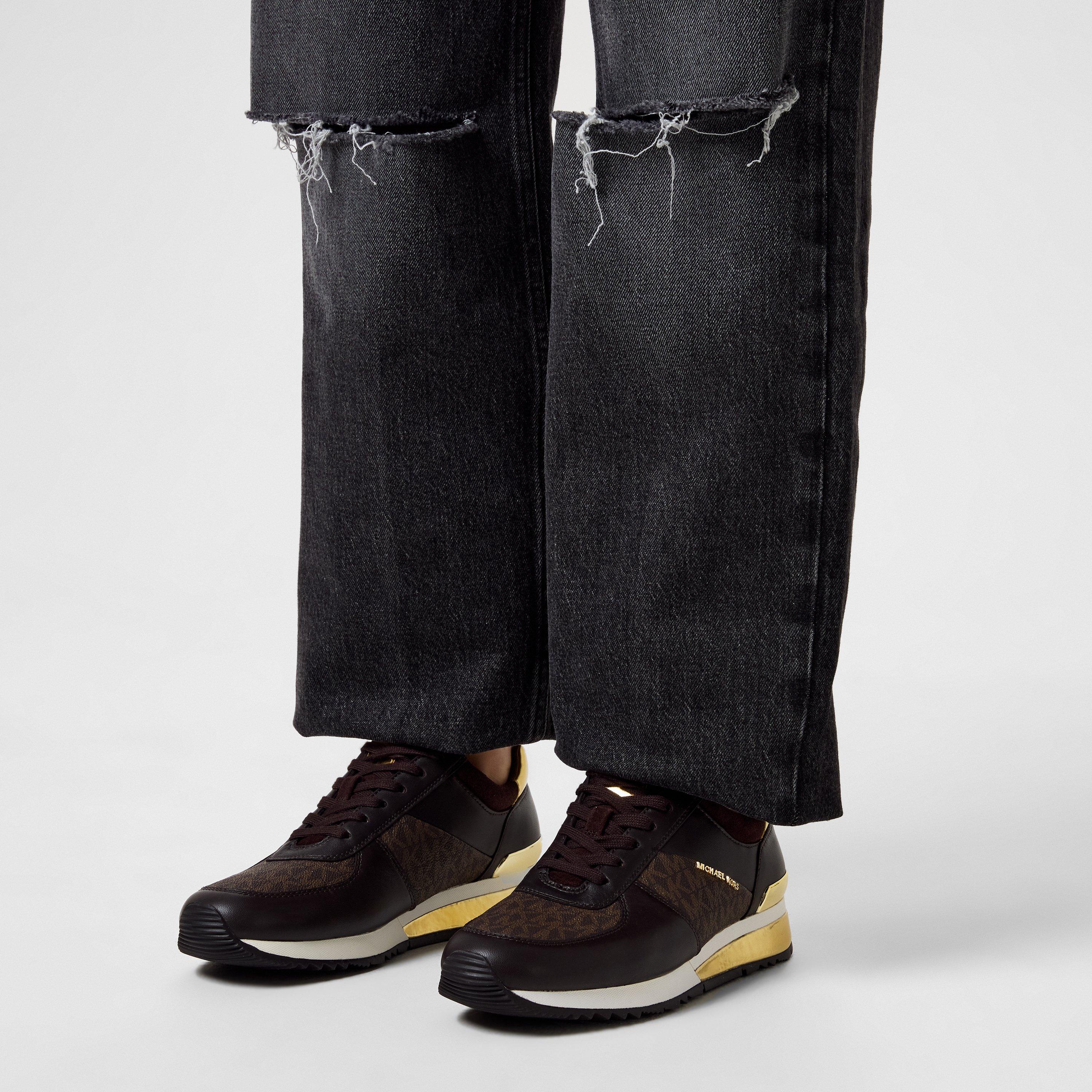 Brown 200 - MICHAEL Michael Kors - Allie Metallic Trainers - 2