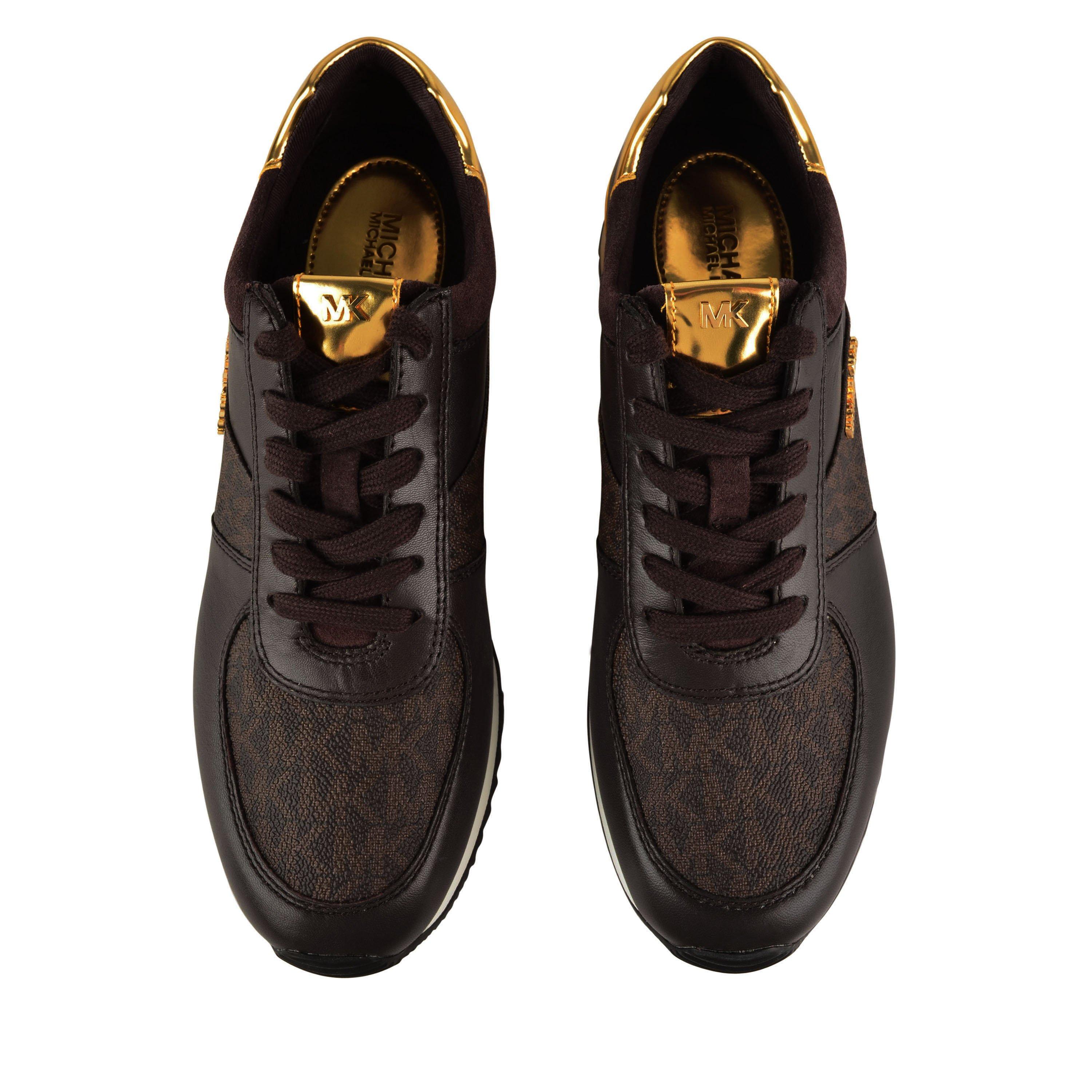 Brown 200 - MICHAEL Michael Kors - Allie Metallic Trainers - 5
