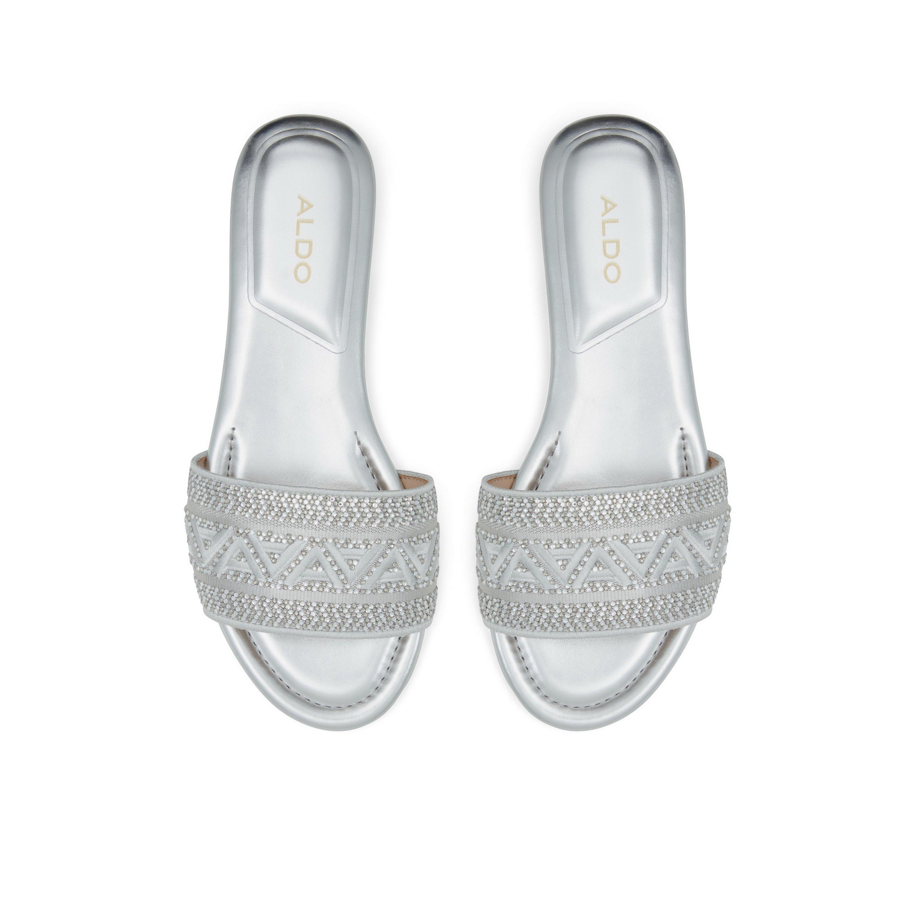 Silver - Aldo - Women's Ghalia Flat Sandals - 6