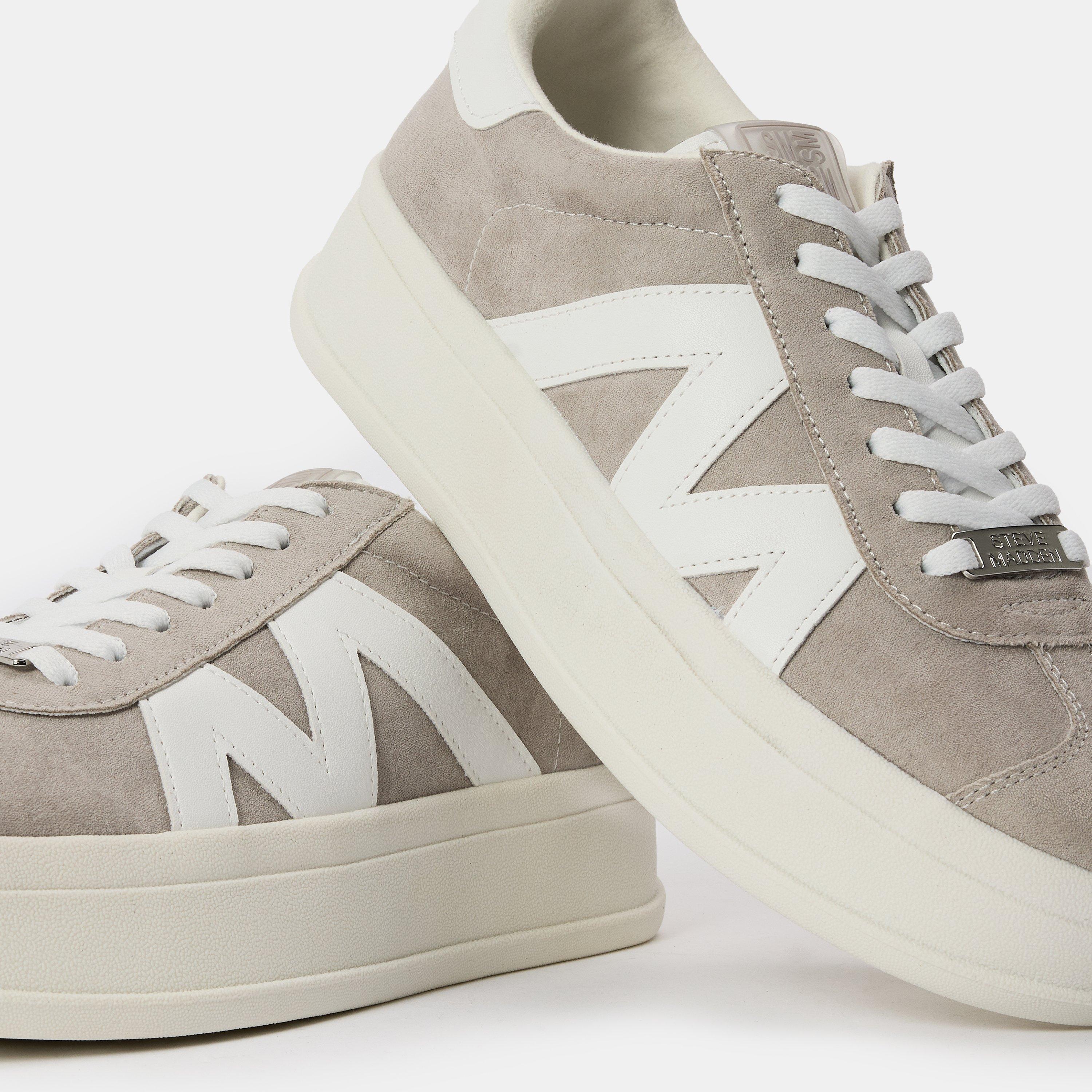 Graues Wildleder - Steve Madden - Women's Opponent Low-Top Trainers - 4