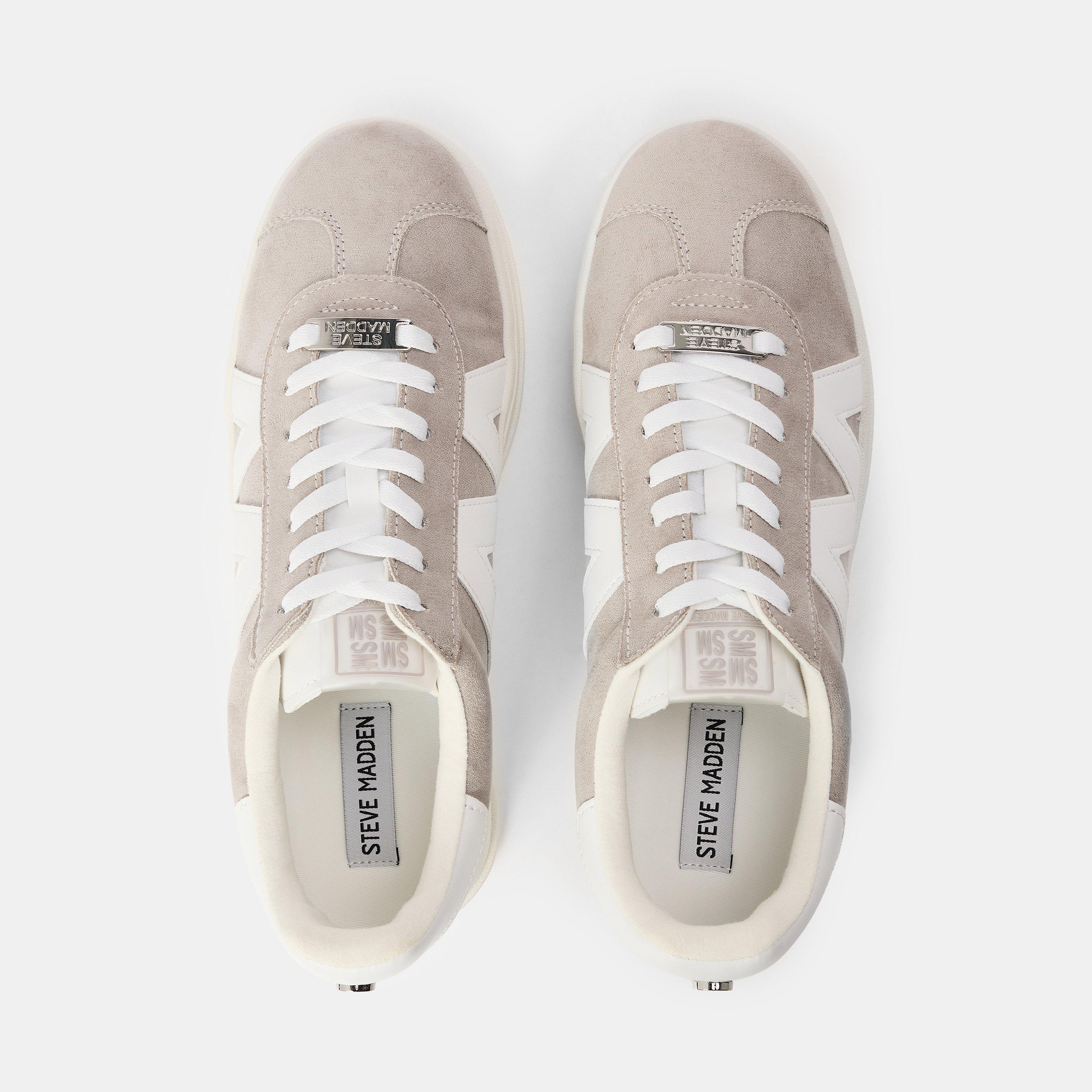 Graues Wildleder - Steve Madden - Women's Opponent Low-Top Trainers - 5