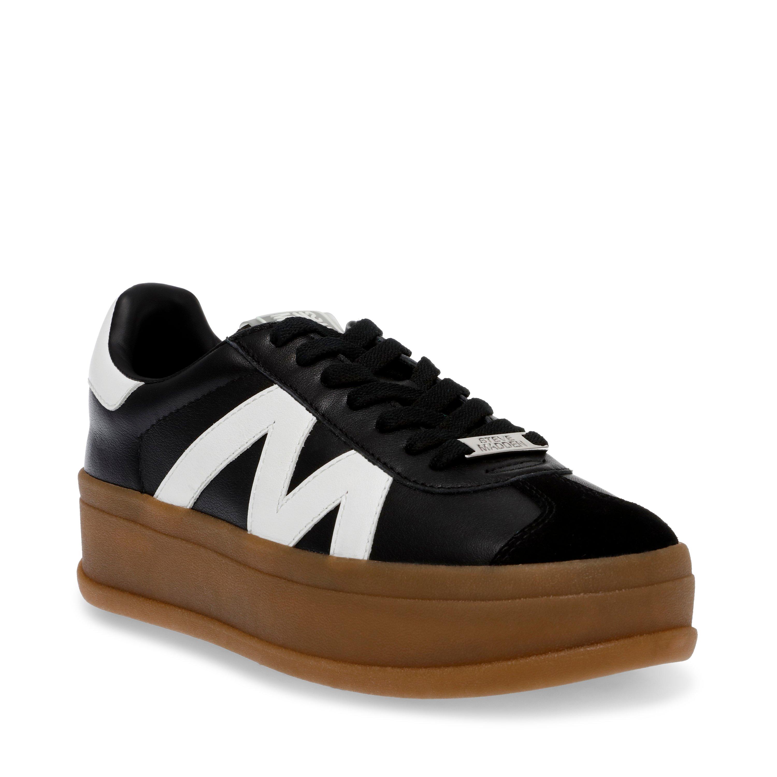 Black/Whte - Steve Madden - Women's Opponent Low-Top Trainers - 2