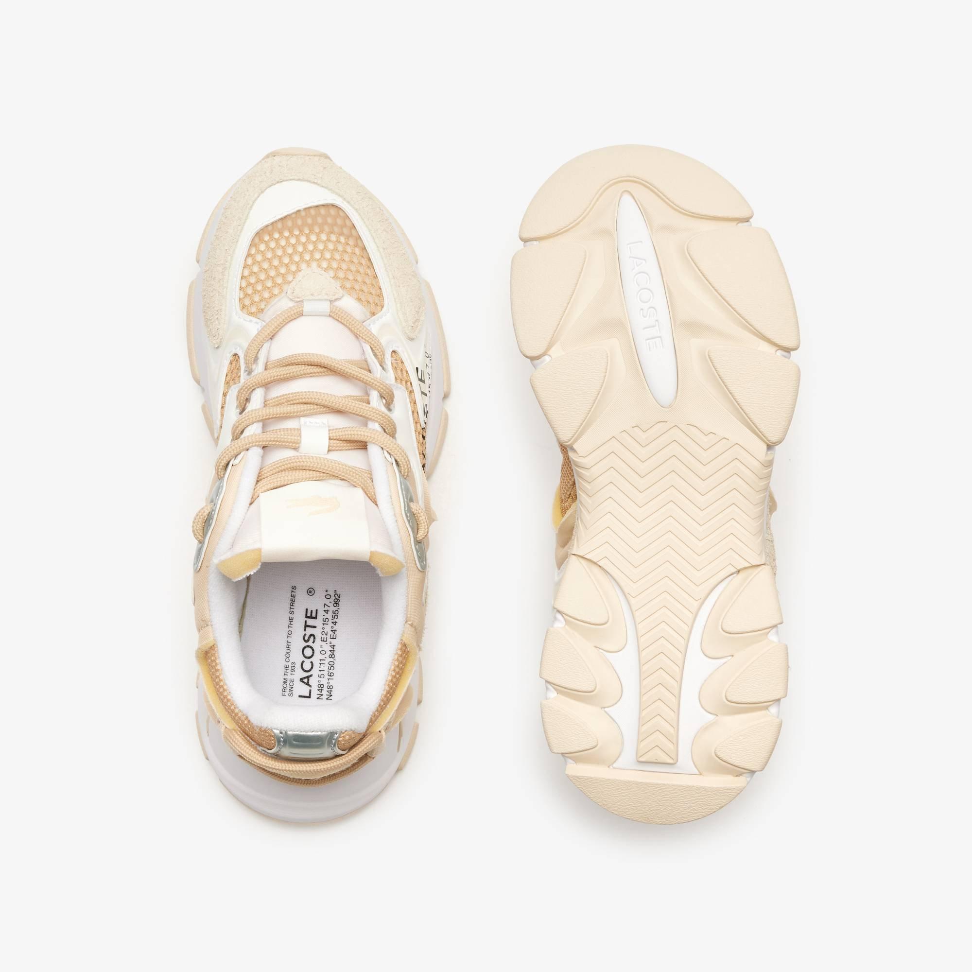 Tan/Wit - Lacoste - L003 Neo Trainers - 3