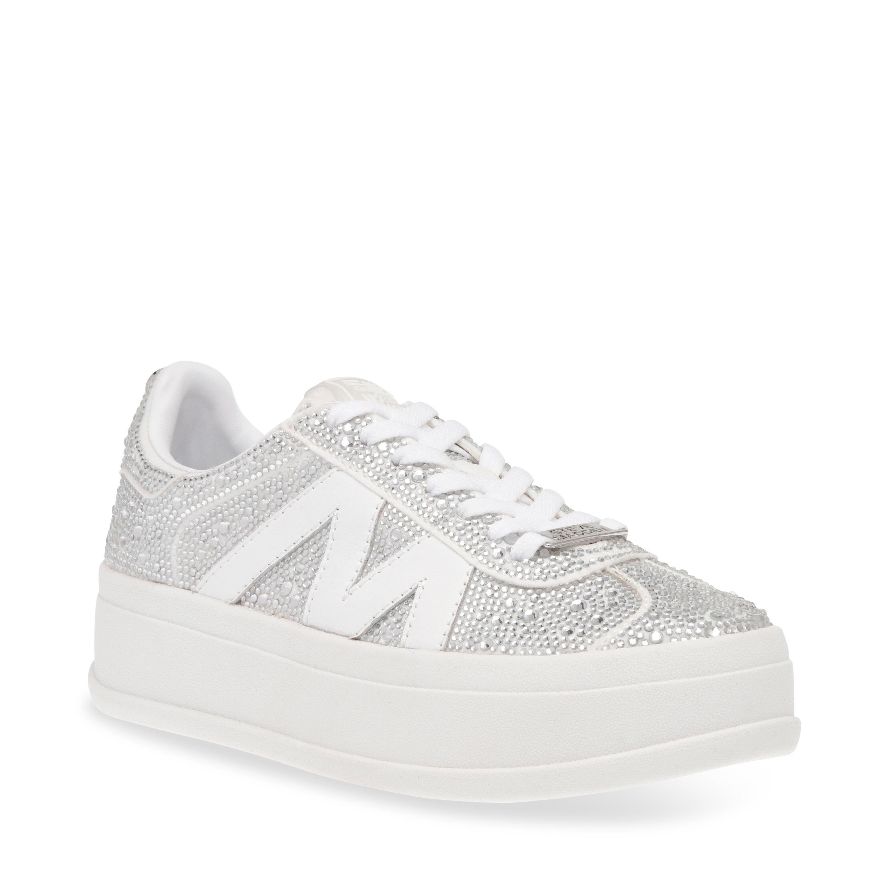 Rhinestone - Steve Madden - Women's Opponent Low-Top Trainers - 2