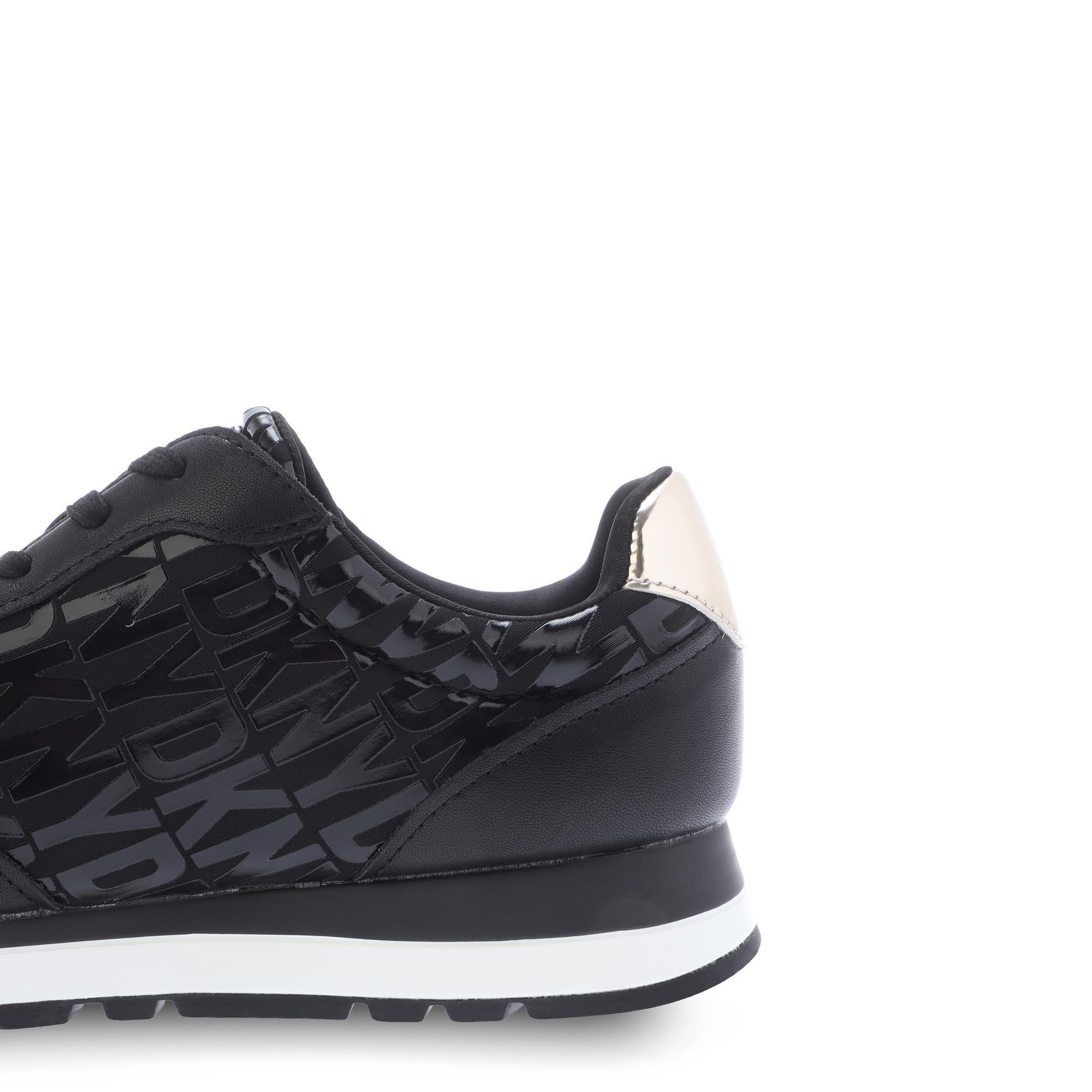 Blk/Gold - DKNY - Women's Jahari Lace-Up Runner - 3