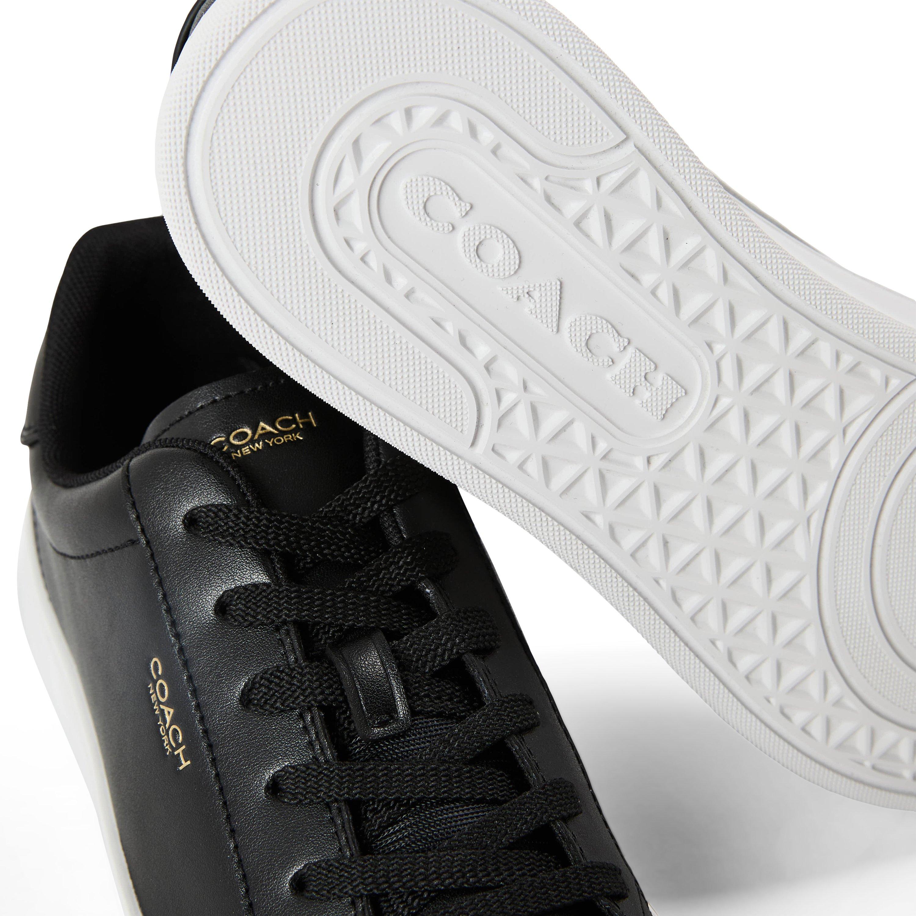 Lthr Blk White - Coach - Women's HighLine Sneaker Low-Top Trainers - 3