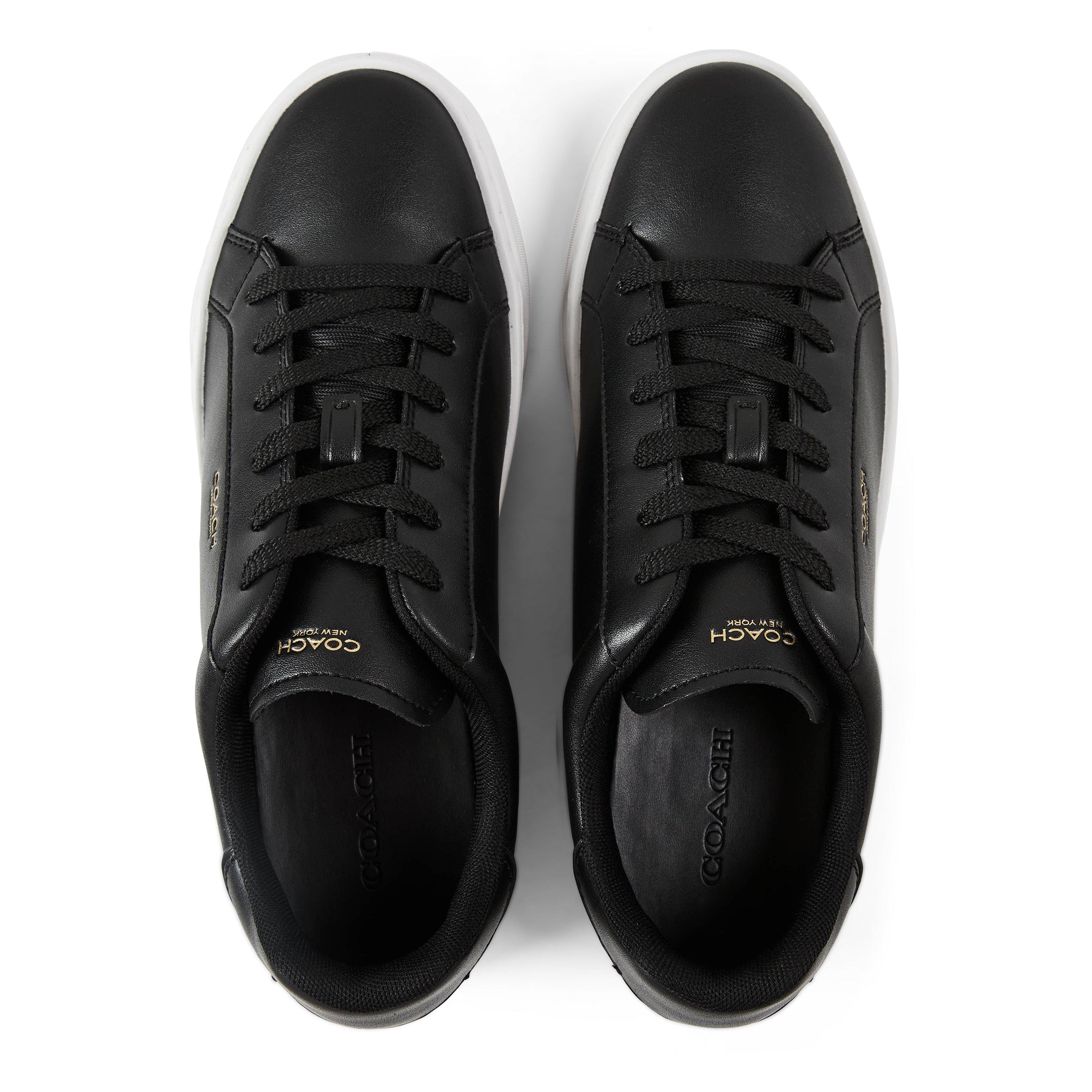 Lthr Blk White - Coach - Women's HighLine Sneaker Low-Top Trainers - 4