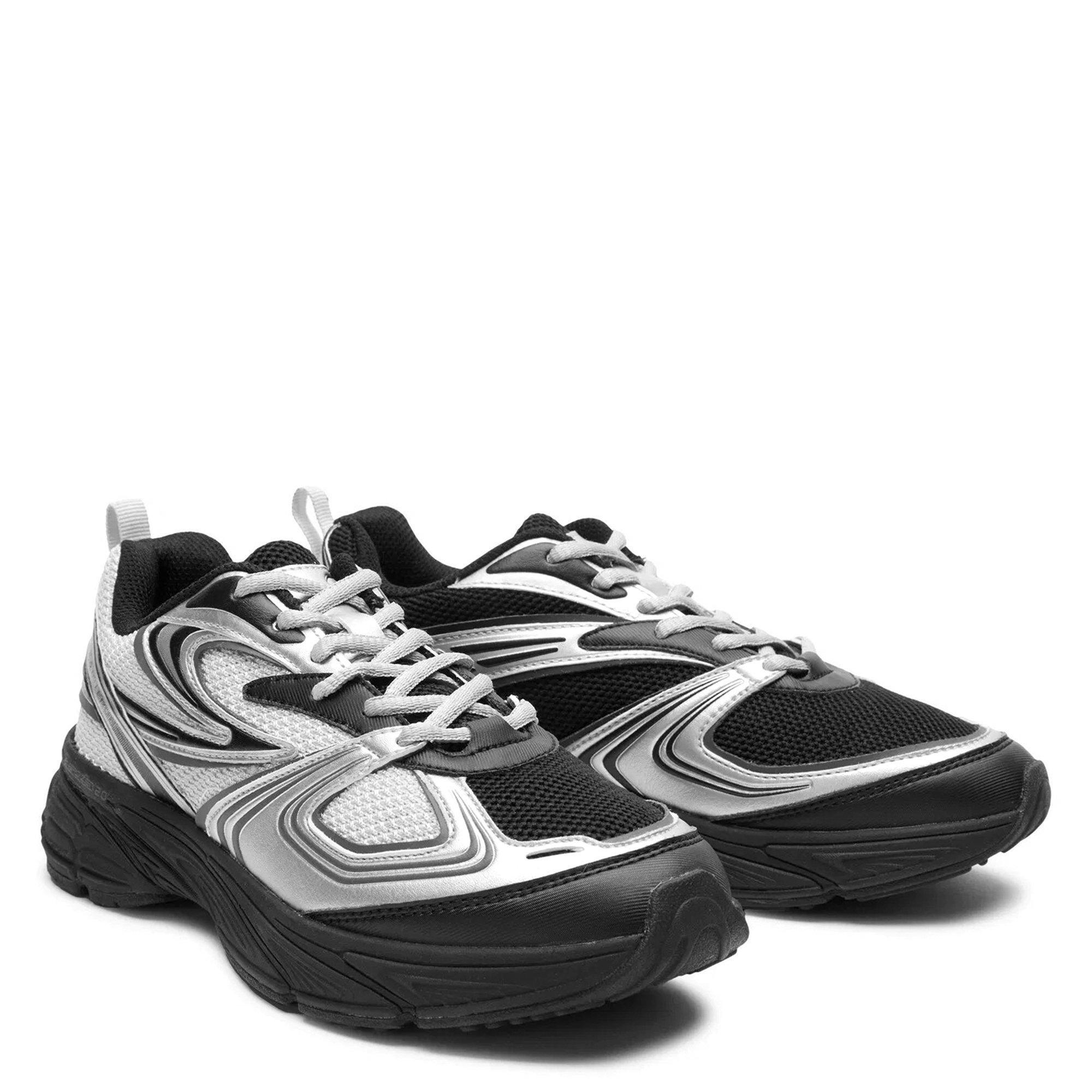 BLK/BLK/SIL - Fila - Interun Womens Trainers - 5