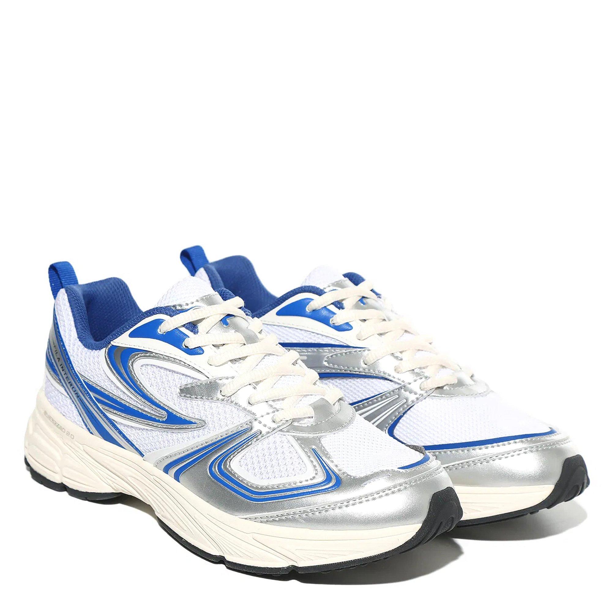WHT/BLU/WHT - Fila - Interun Womens Trainers - 5