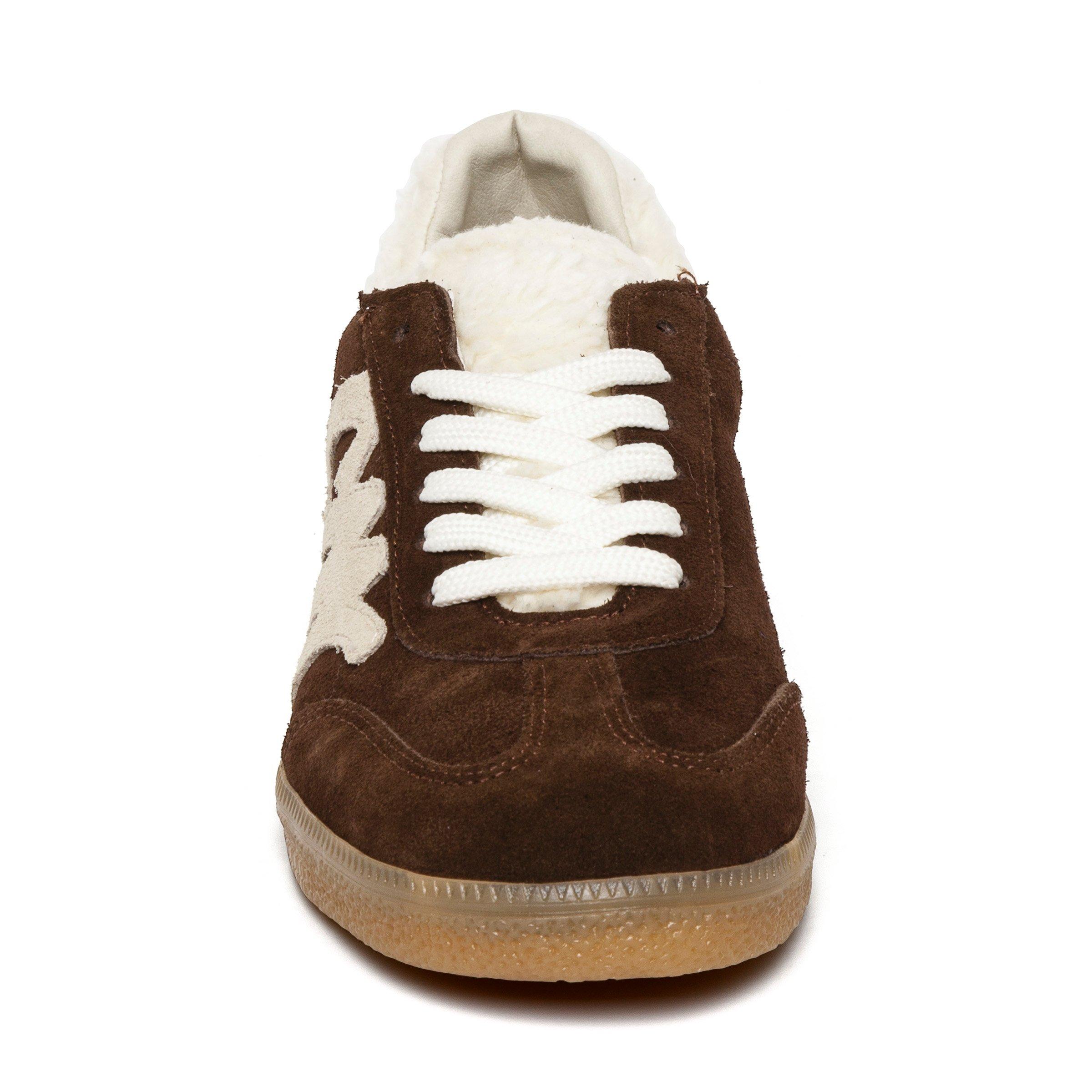 Dark Brown - Steve Madden - Women's Elora Low-Top Trainers - 4