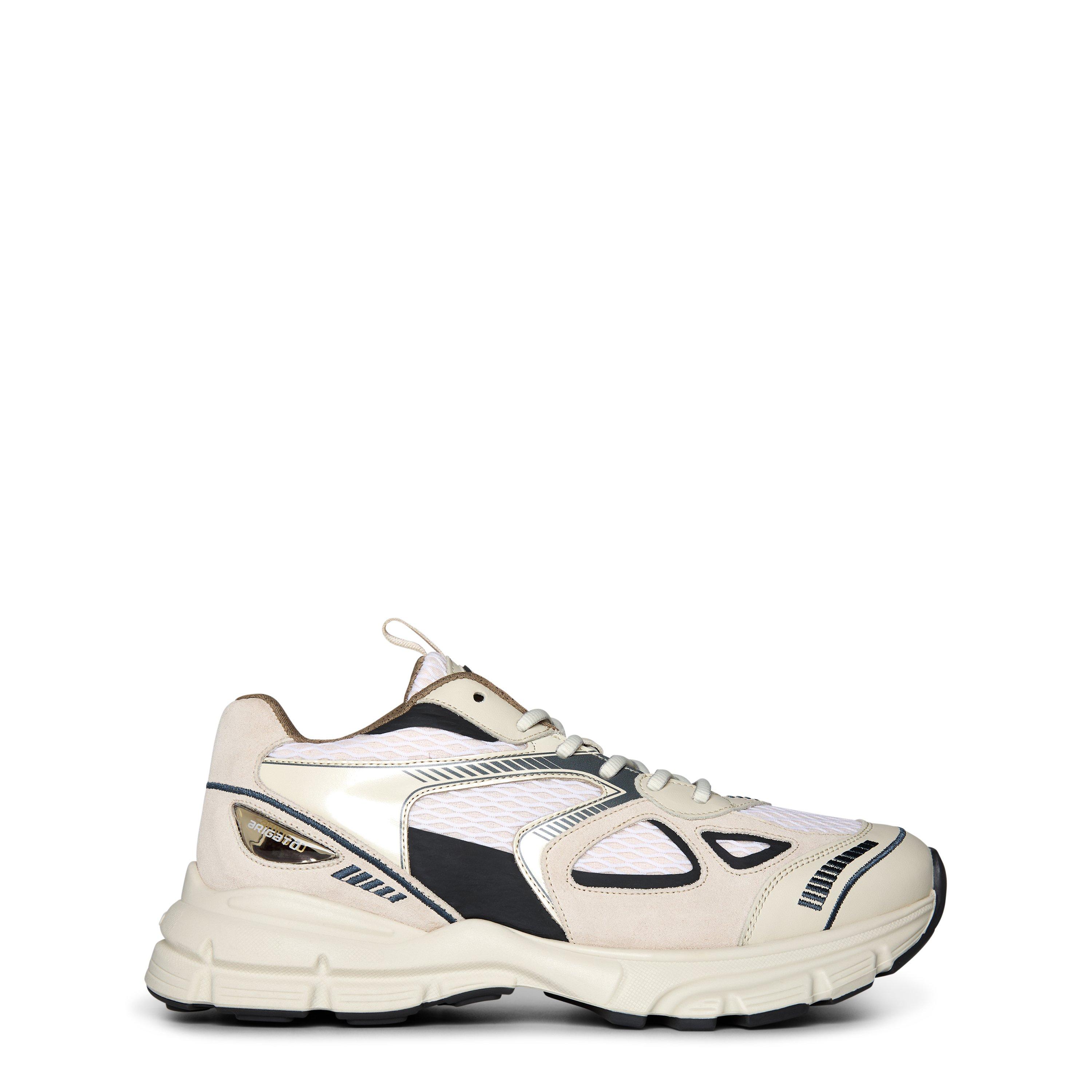 Axel Arigato Women's Marathon Leather And Mesh Trainers - Beige/Dark Grey - Size 3.5 (36)