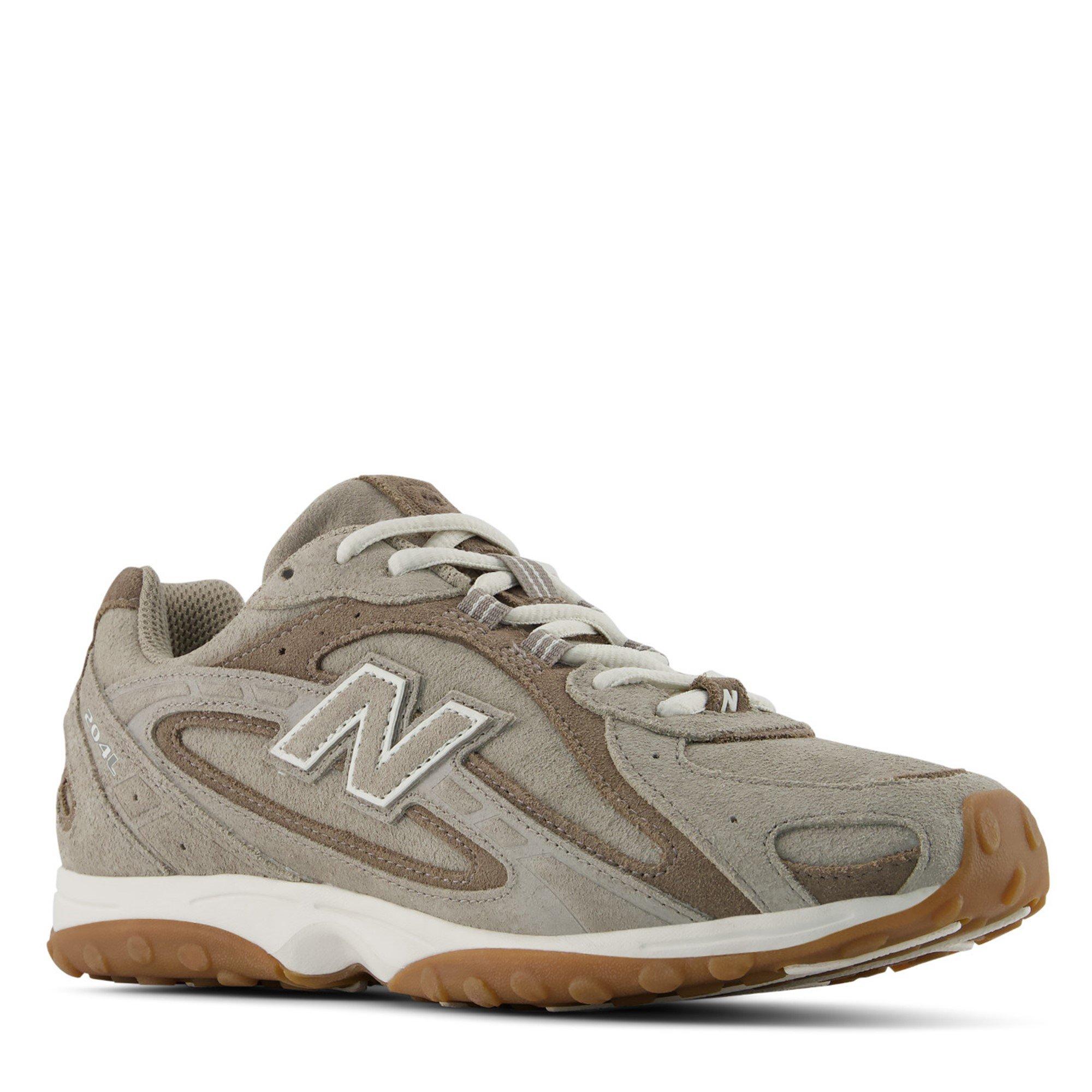 Brown Yellow - New Balance - Women's 204L Suede Runners - 2