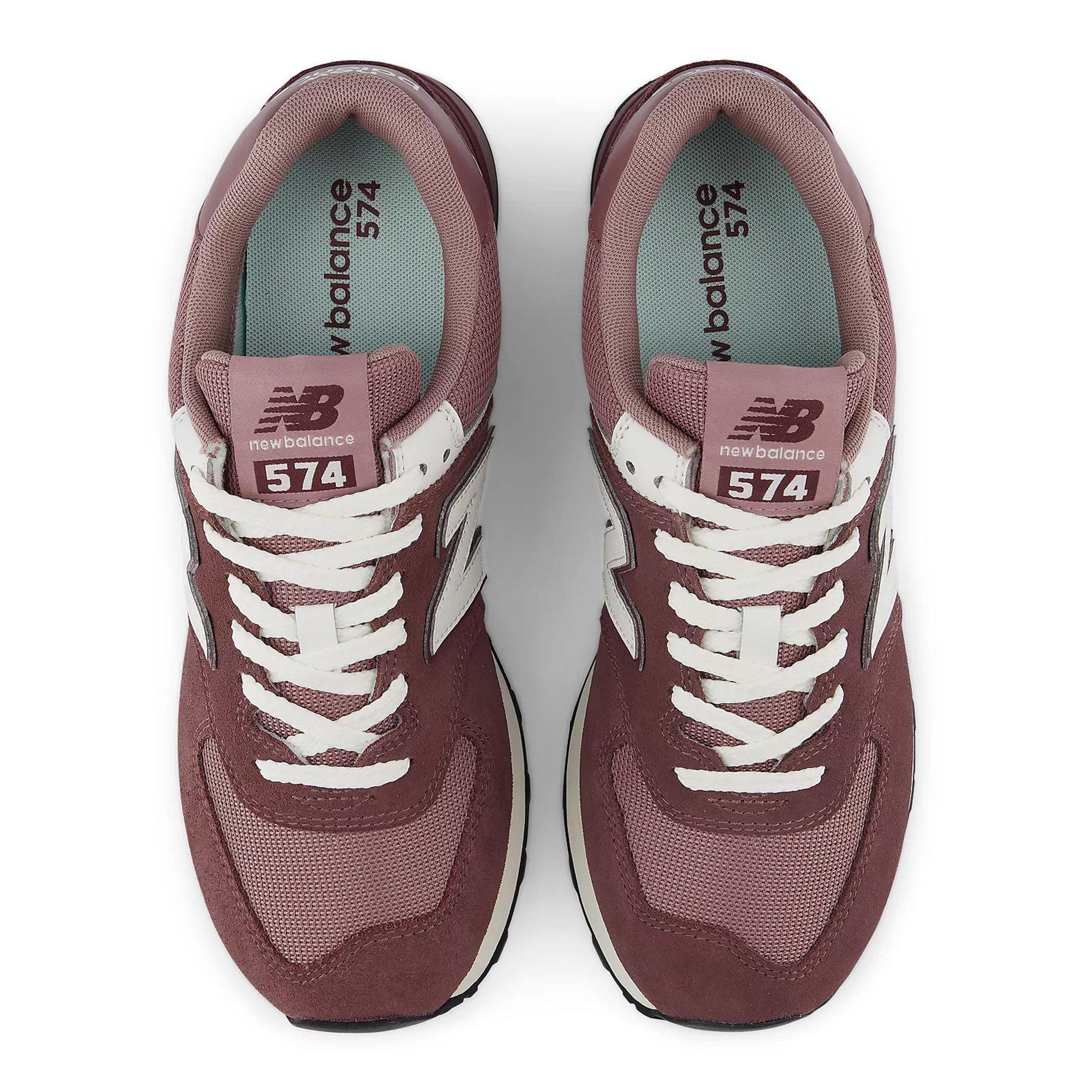 PEBBLE/M.WINE - New Balance - 574 Womens Shoes - 4