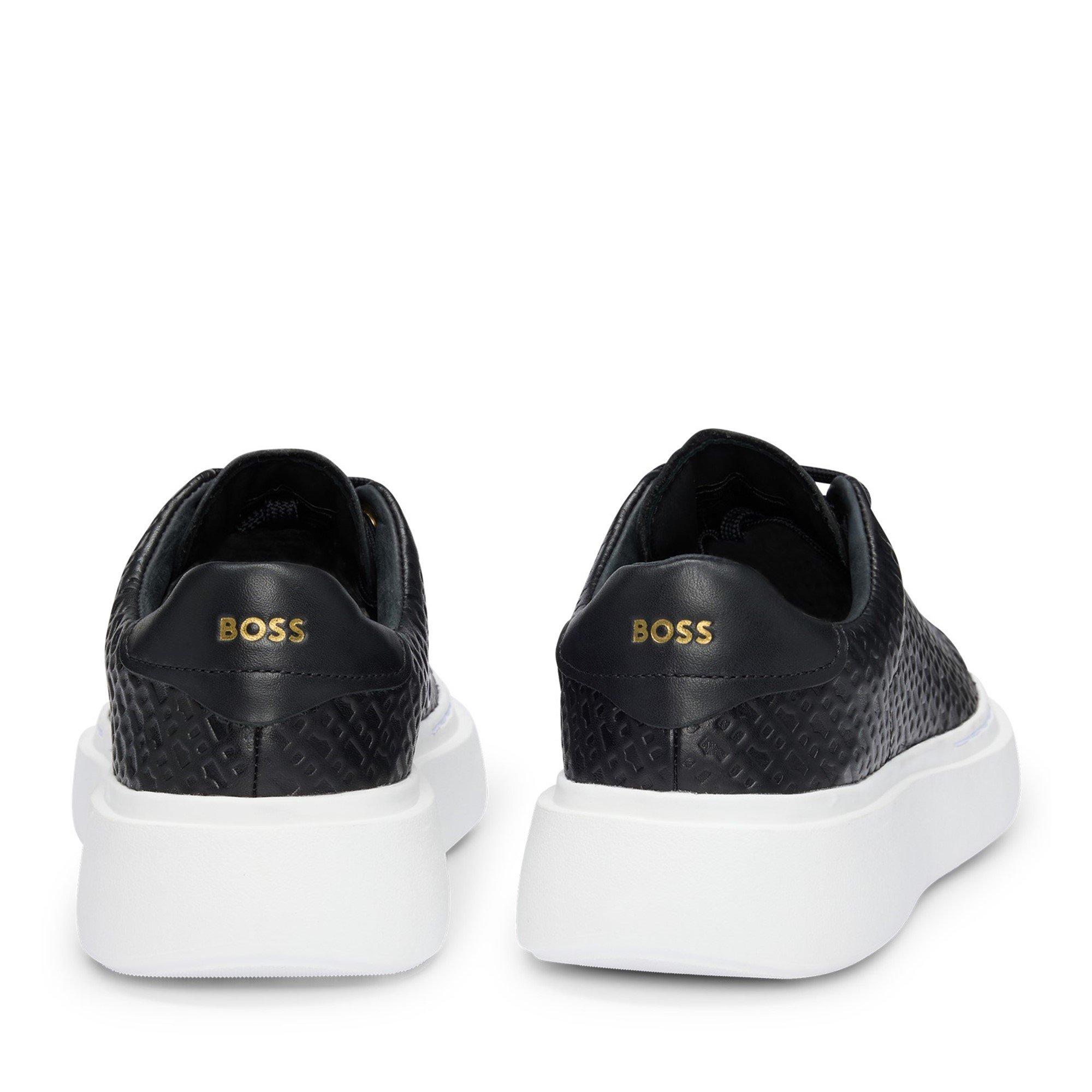 Black - Boss - Women's Amber Tenn Hflt Low-Top Trainers - 4