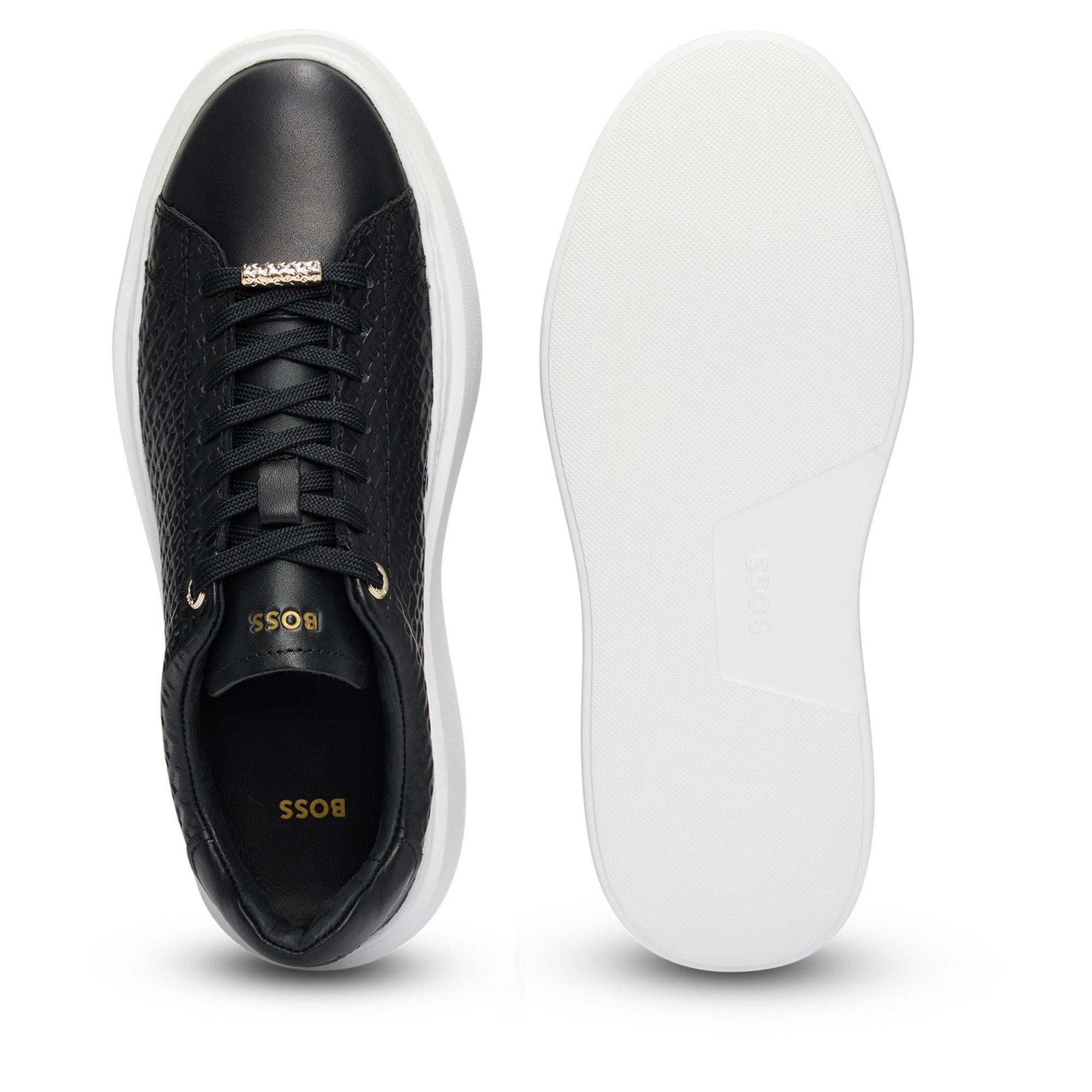 Black - Boss - Women's Amber Tenn Hflt Low-Top Trainers - 5