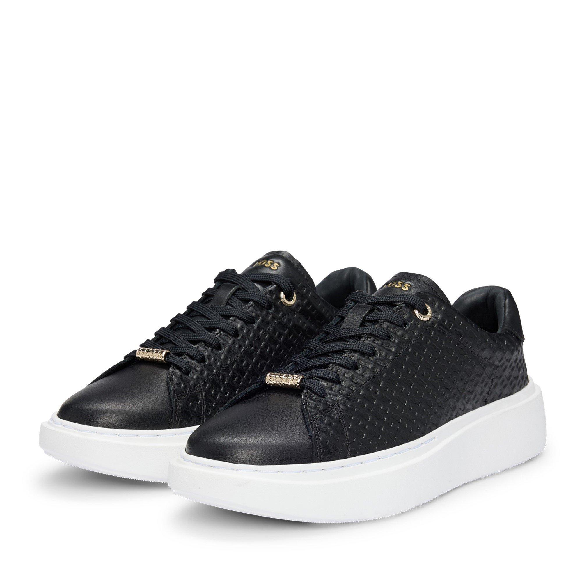 Black - Boss - Women's Amber Tenn Hflt Low-Top Trainers - 6