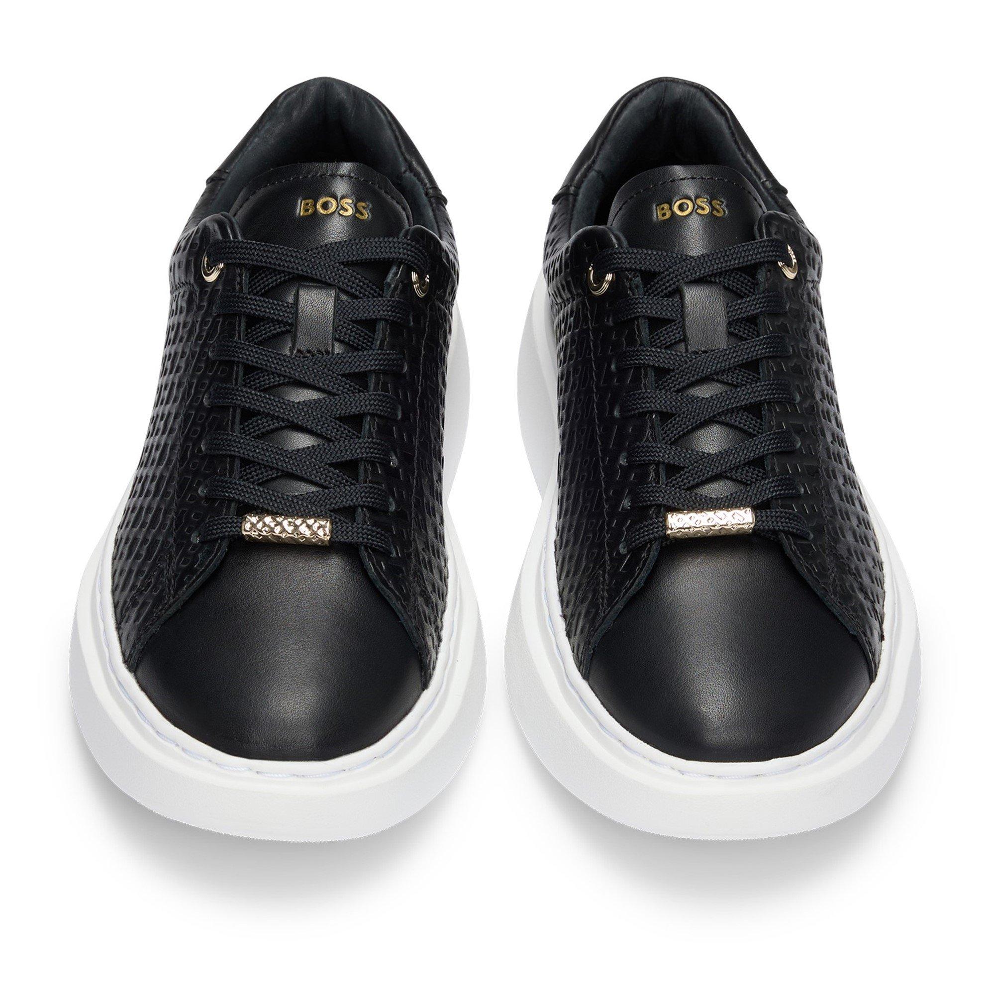 Black - Boss - Women's Amber Tenn Hflt Low-Top Trainers - 8