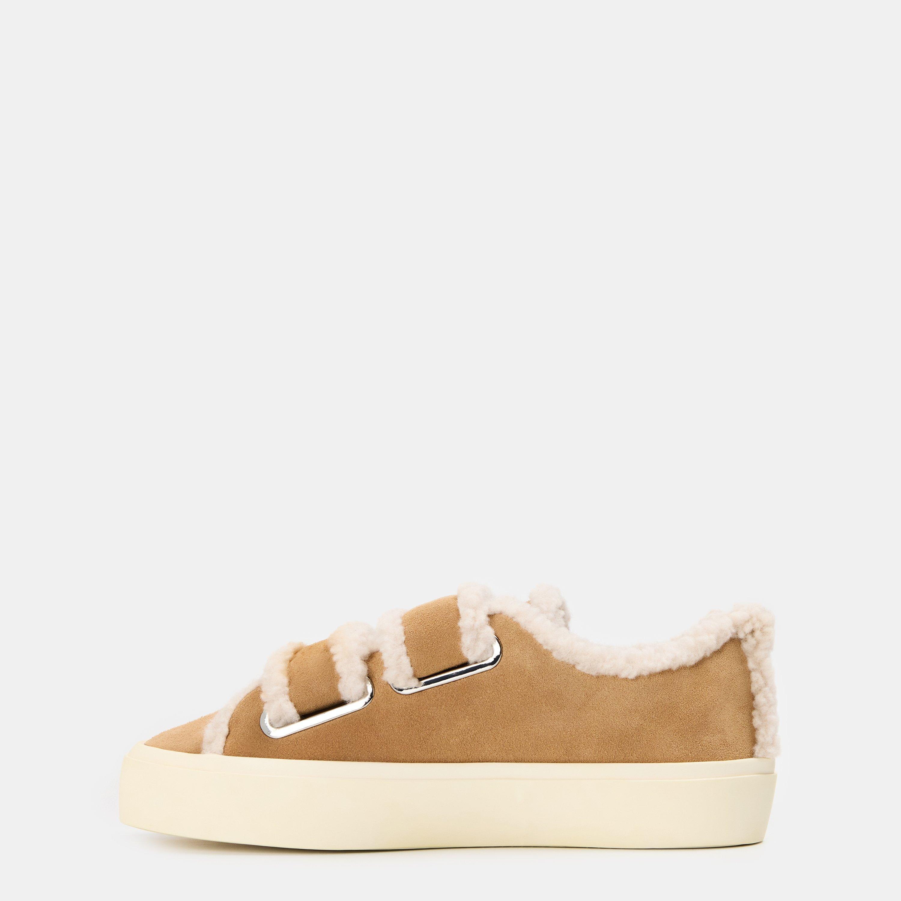 Beige - Inuikii - Women's Velcro Low-Top Trainers - 2