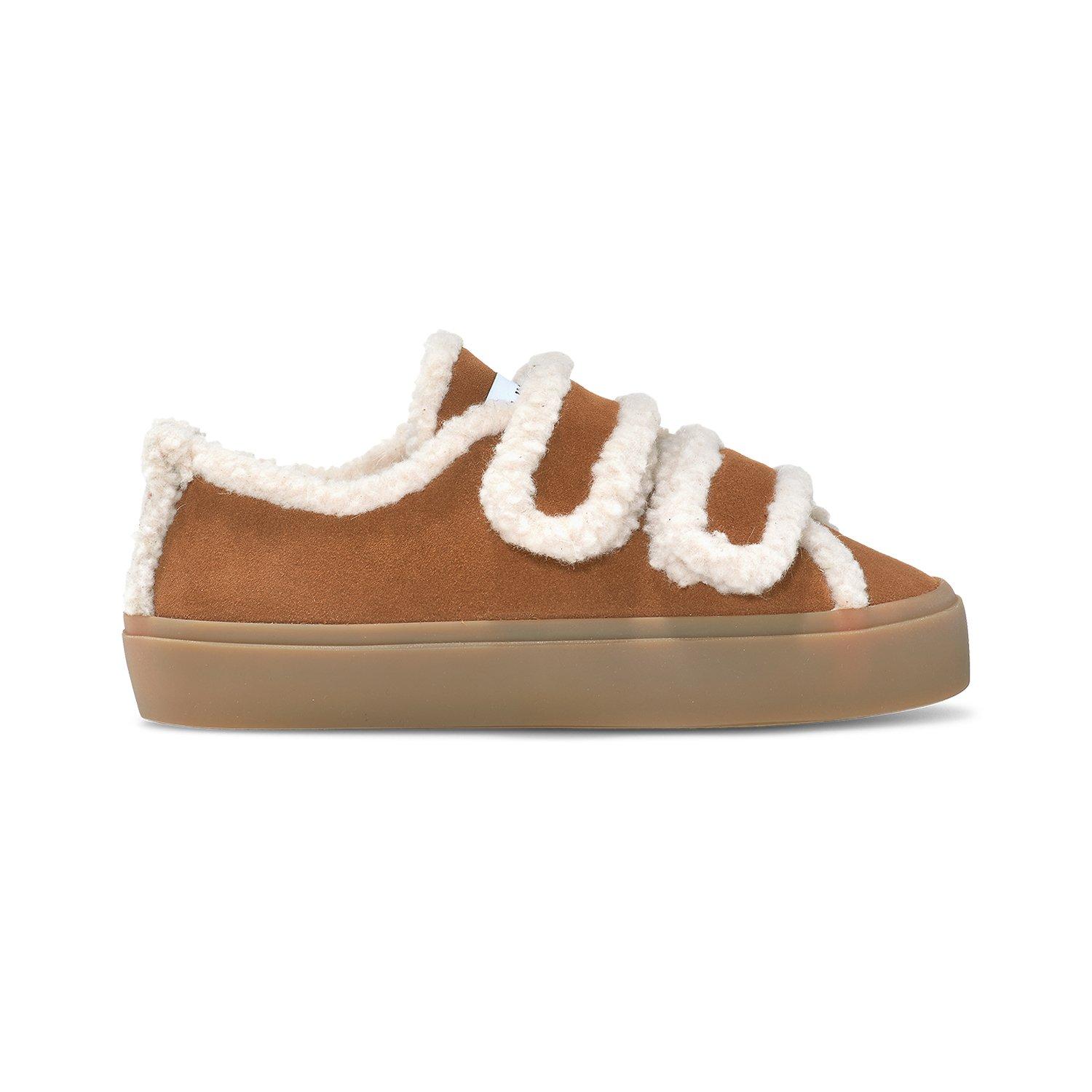 Brown - Inuikii - Women's Velcro Low-Top Trainers - 1