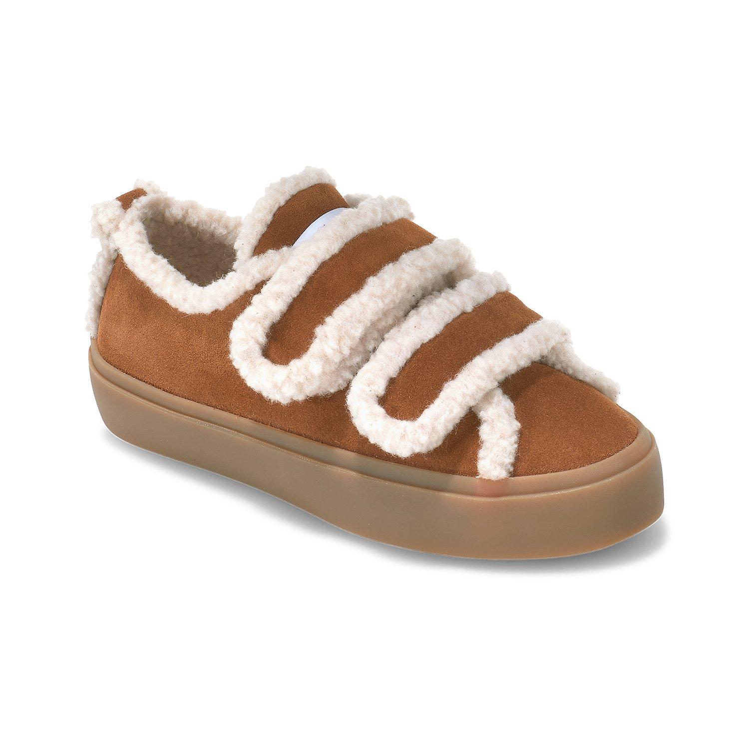 Brown - Inuikii - Women's Velcro Low-Top Trainers - 2