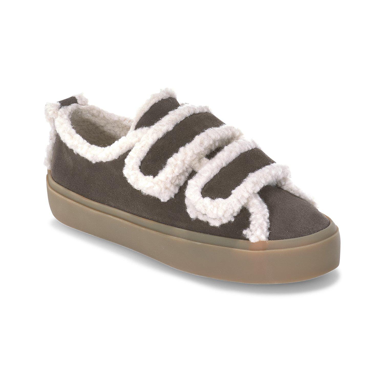 Dark Brown - Inuikii - Women's Velcro Low-Top Trainers - 2