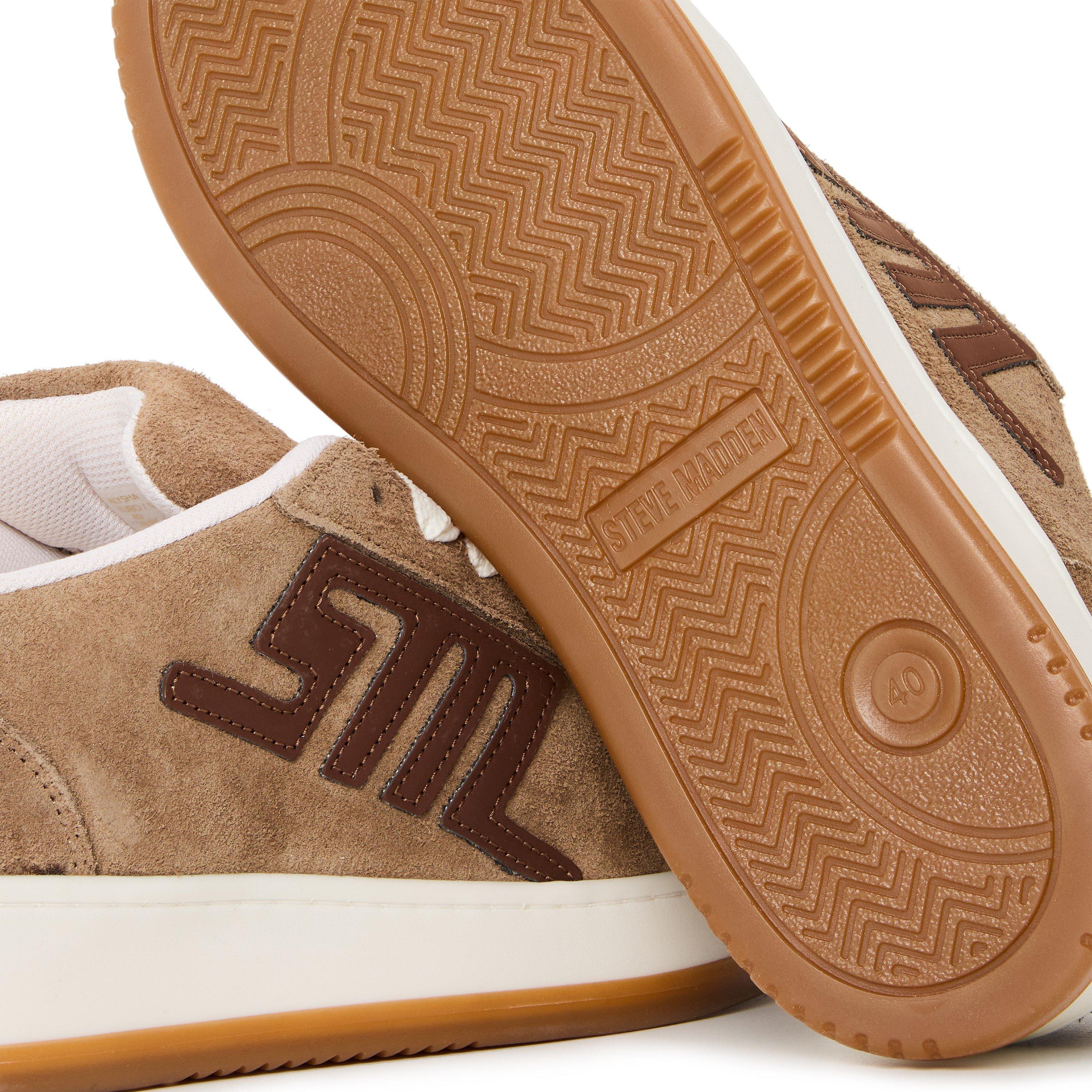 Taupe/Brown - Steve Madden - Women's Alysha Low-Top Trainers - 3