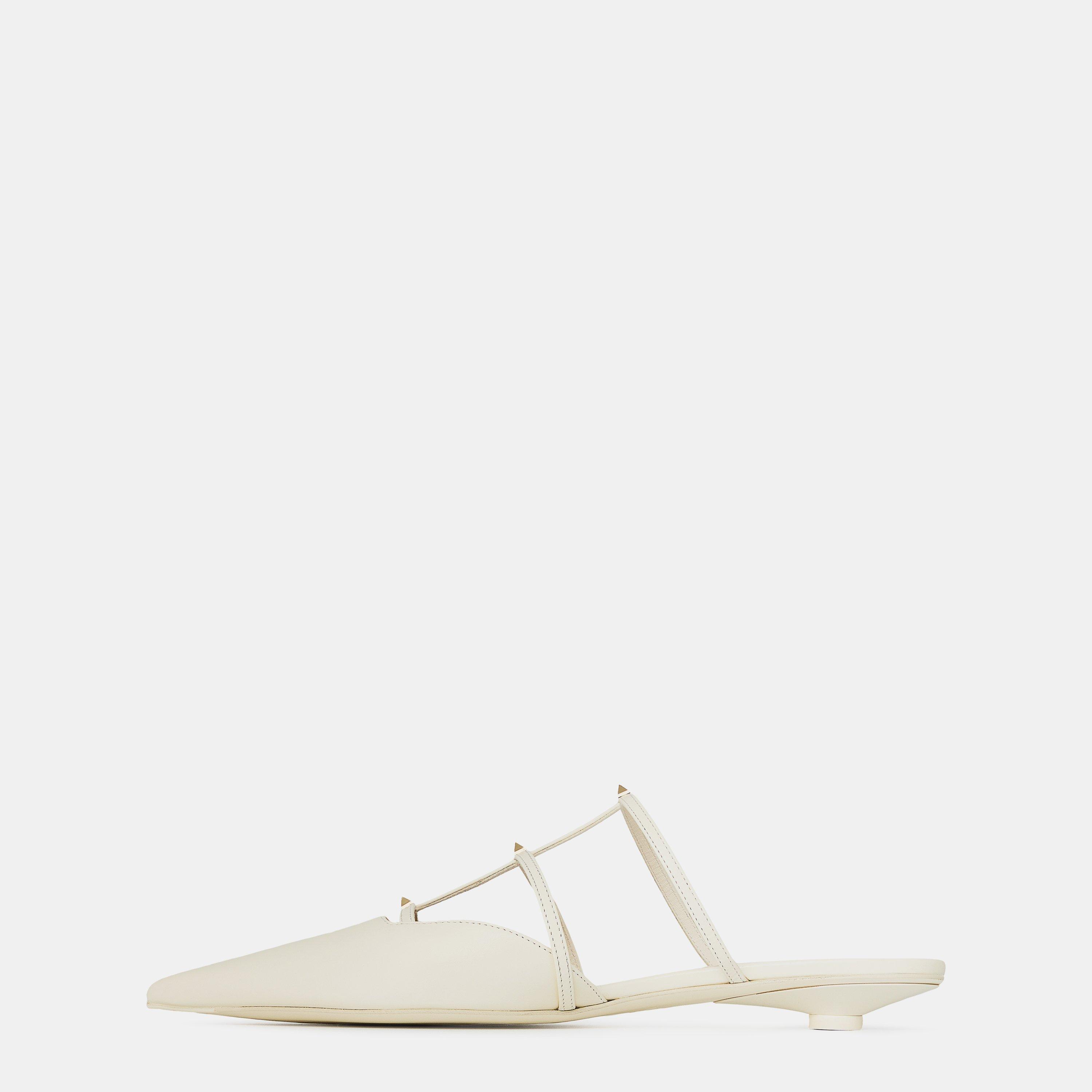 Ivory - Valentino Garavani - Rockstud Wispy Mules - 2