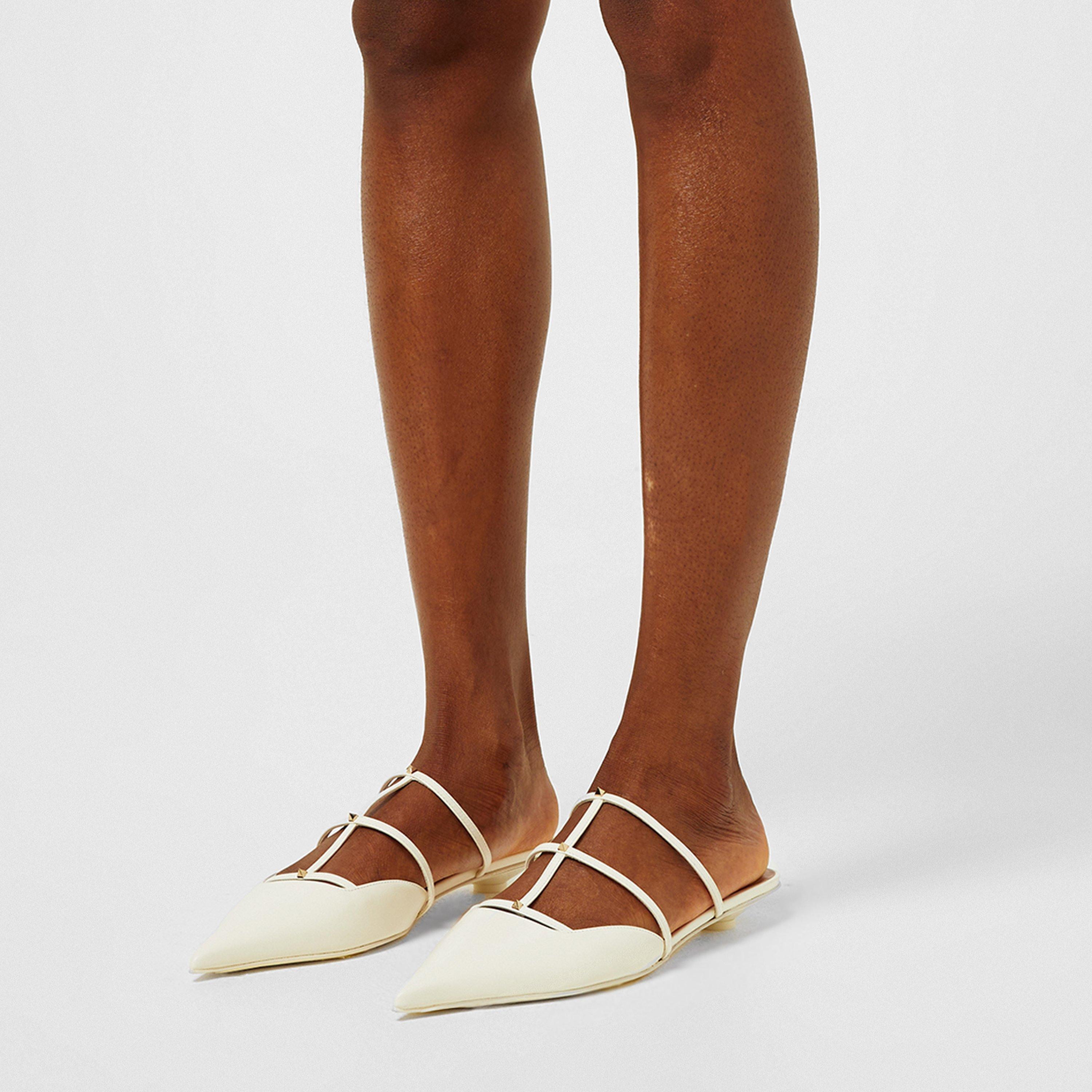 Ivory - Valentino Garavani - Rockstud Wispy Mules - 3
